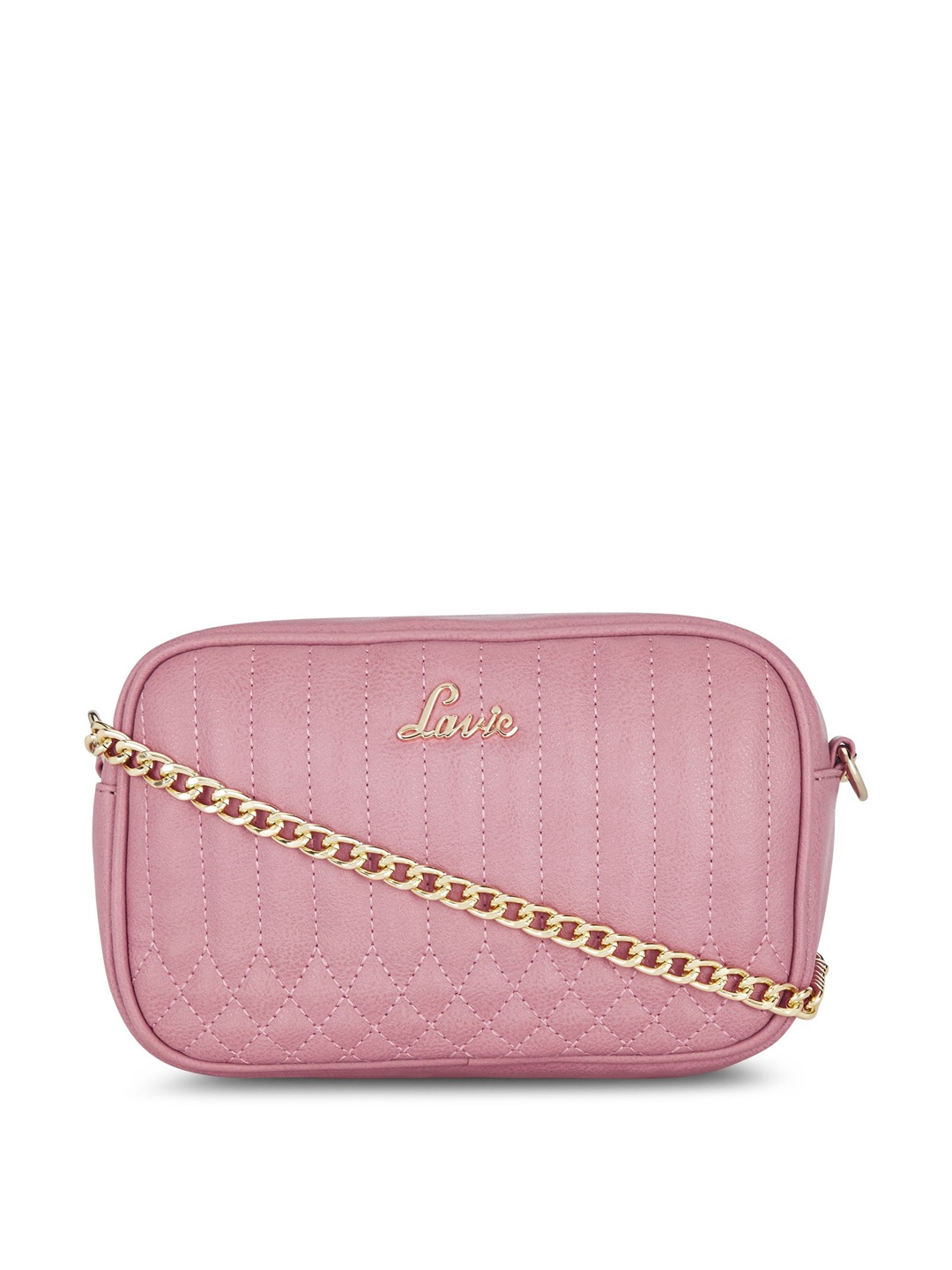 

Lavie Pink Textured Sling Bag