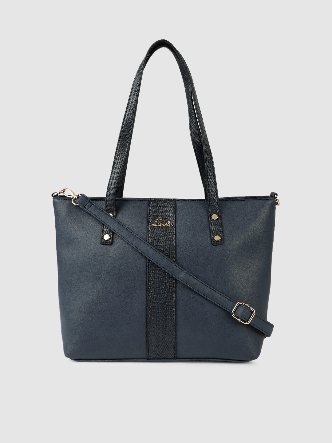 

Lavie Navy Blue Solid Shoulder Bag