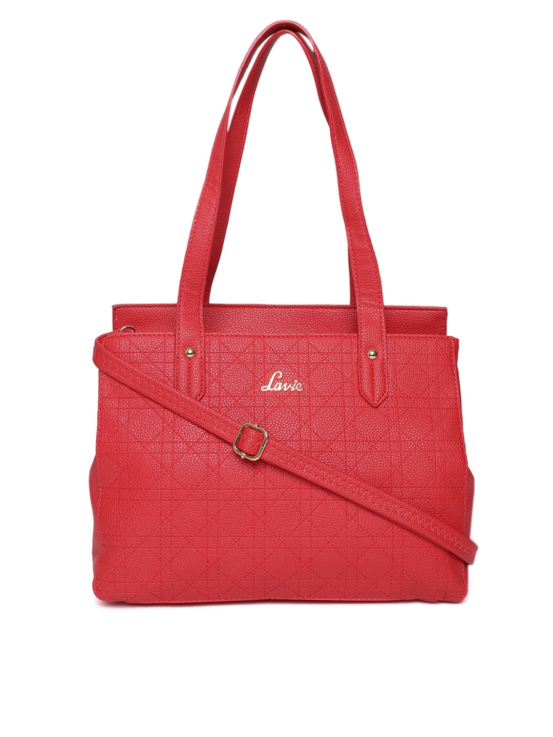 

Lavie Red Textured Shoulder Bag