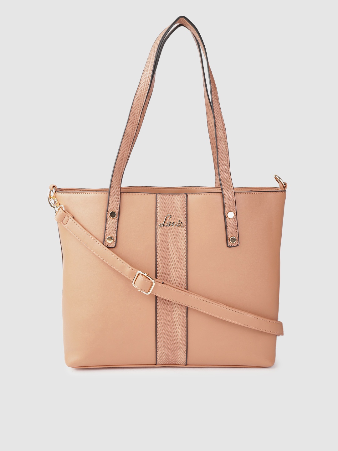 

Lavie Peach-Coloured Solid Shoulder Bag