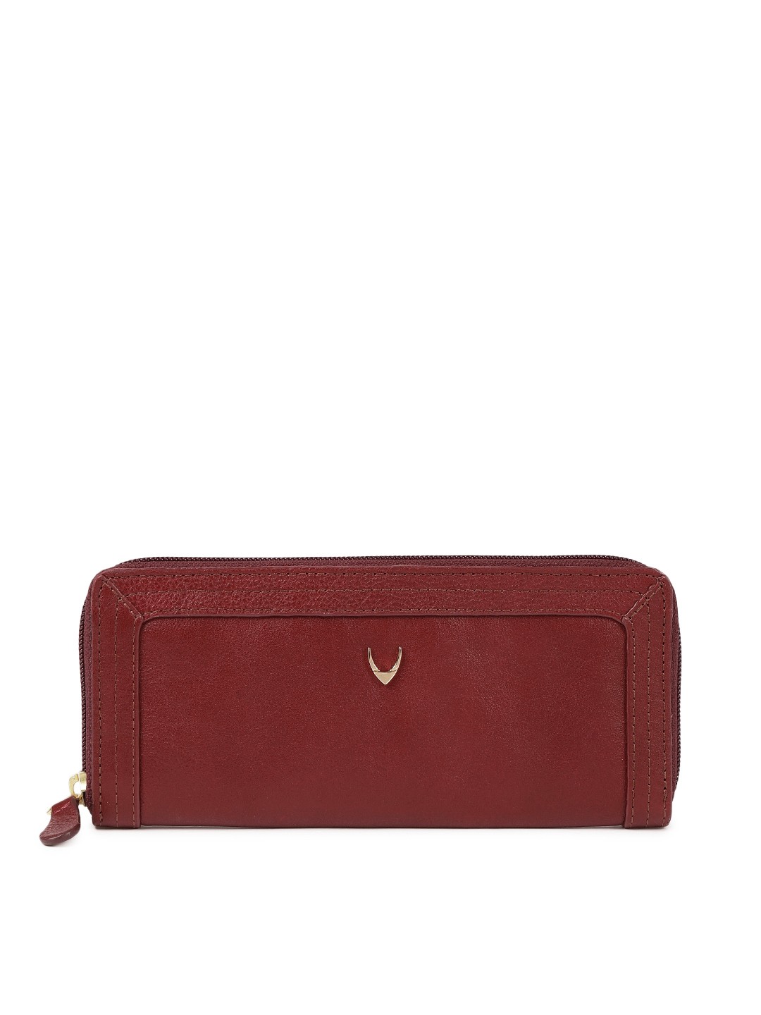 

Hidesign Women Red Solid Leather Zip Around Wallet