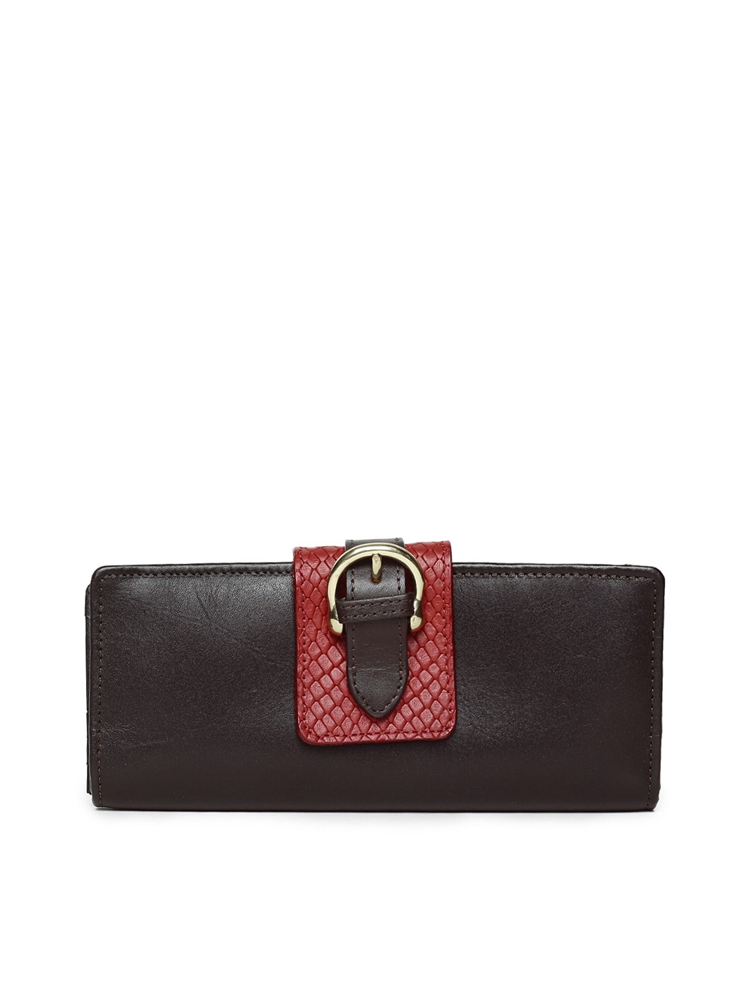 

Hidesign Women Brown Solid Leather Two Fold Wallet