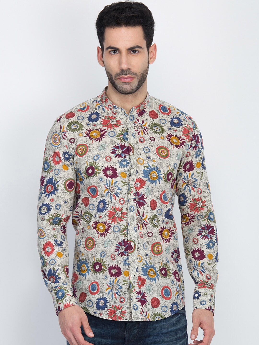 

Antony Morato Men Multicoloured Slim Fit Printed Casual Shirt, Multi