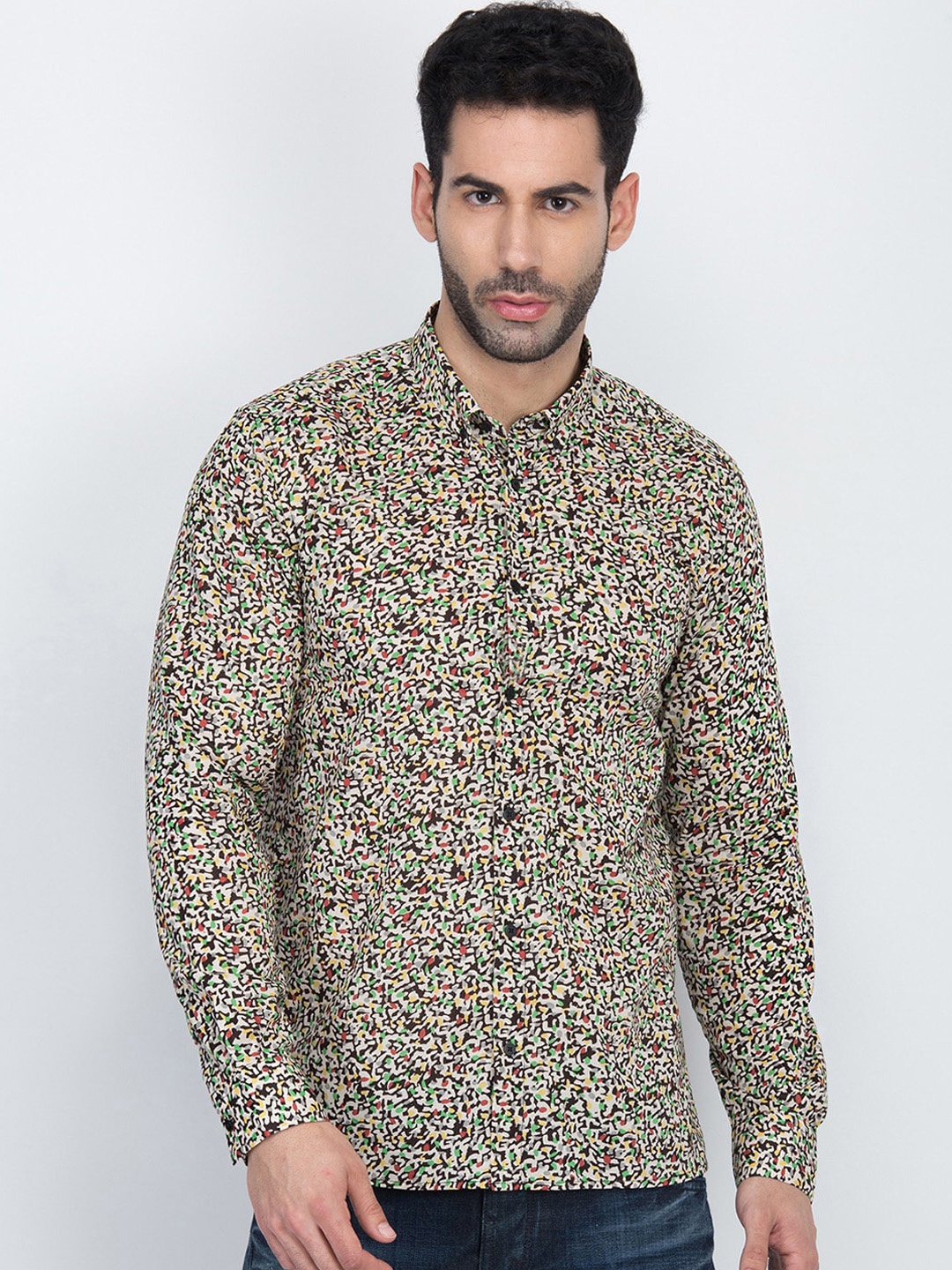 

Antony Morato Men Multicoloured Slim Fit Printed Casual Shirt, Multi