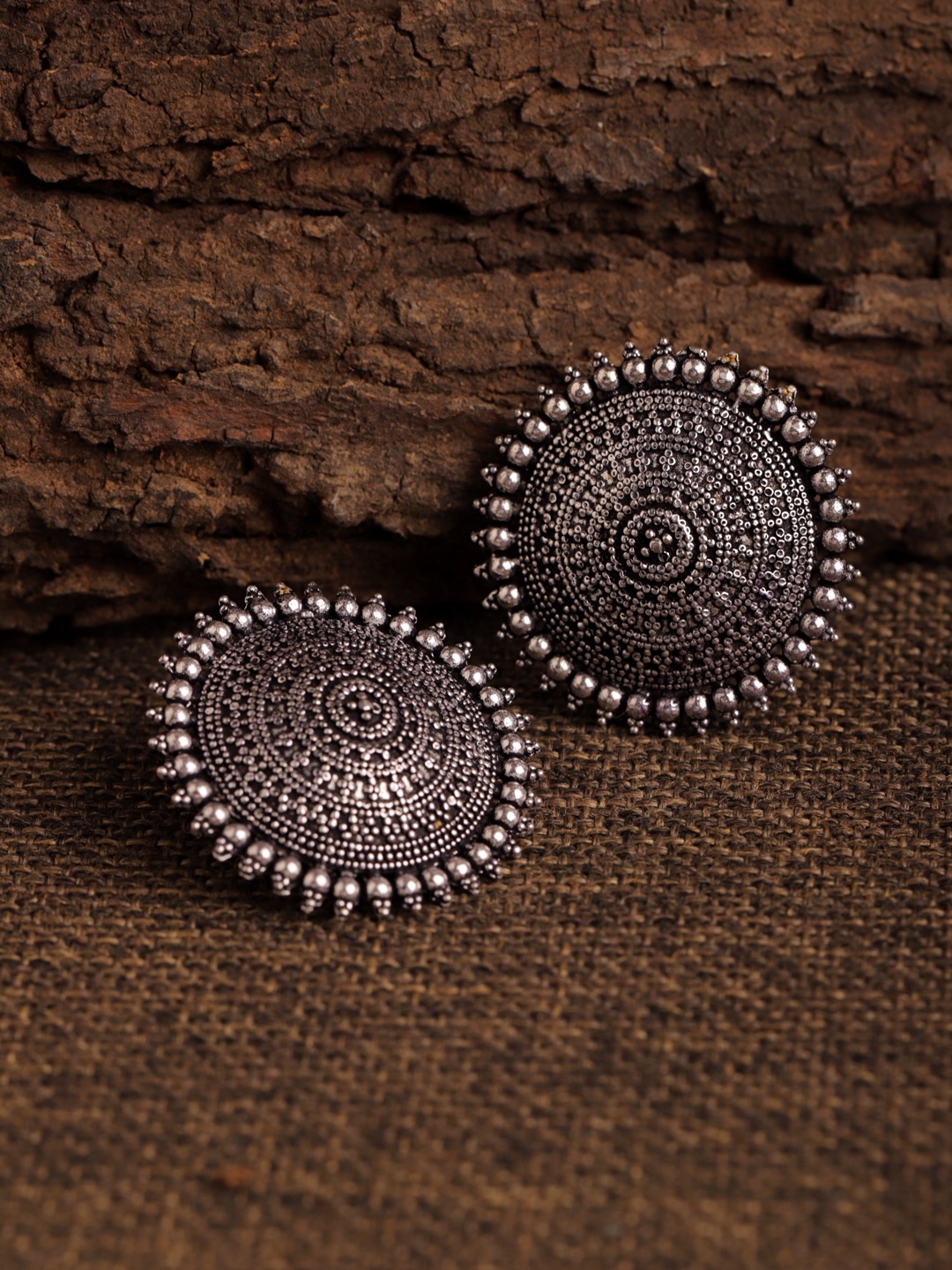 

Fabstreet Silver-Plated Circular Studs