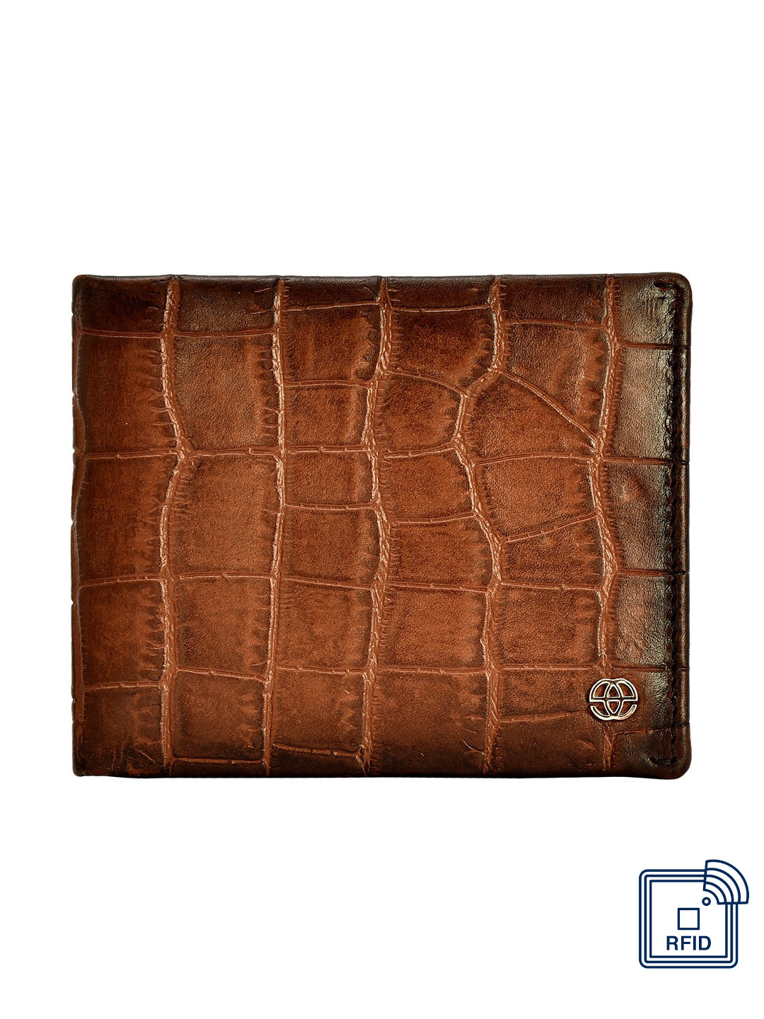 

Eske Men Tan Solid Two Fold Wallet
