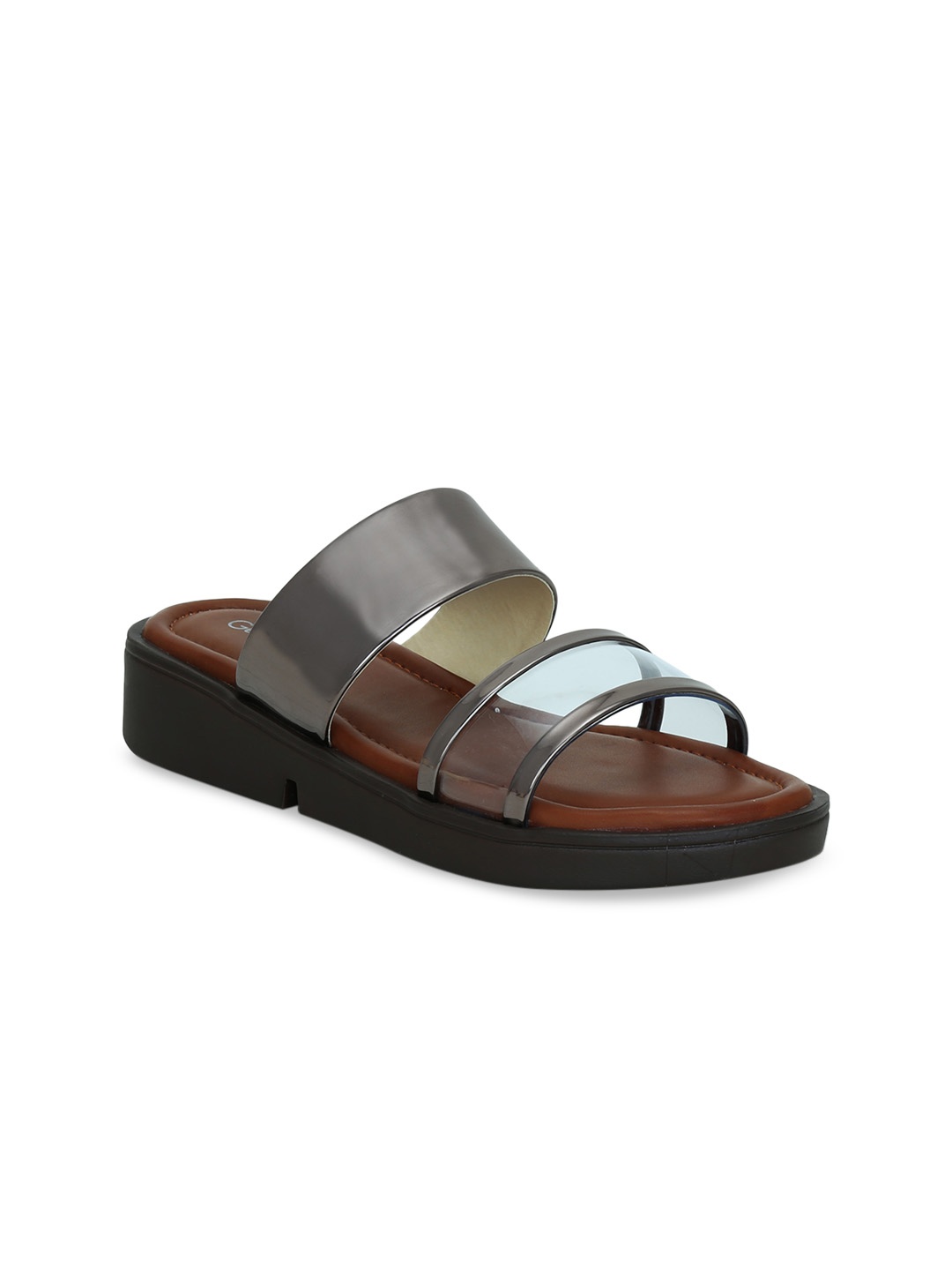 

Get Glamr Women Grey Solid Sandals