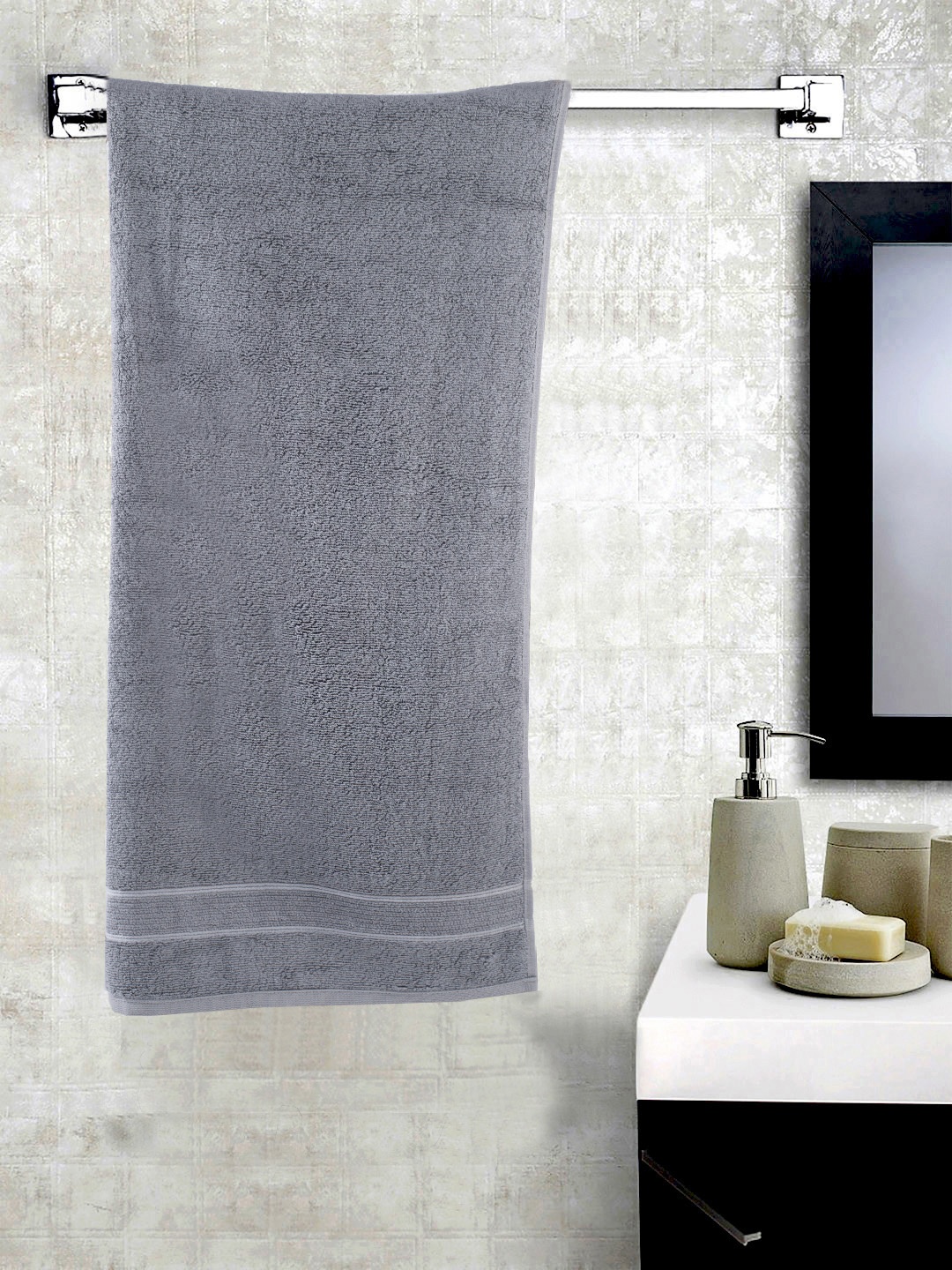 

Turkish Bath Unisex Grey 700GSM Cotton Bath Towel