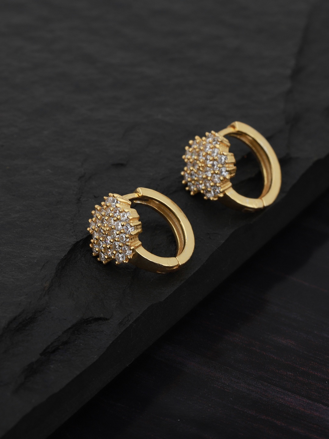 

Carlton London Gold-Plated Cubic Zirconia Contemporary Studs