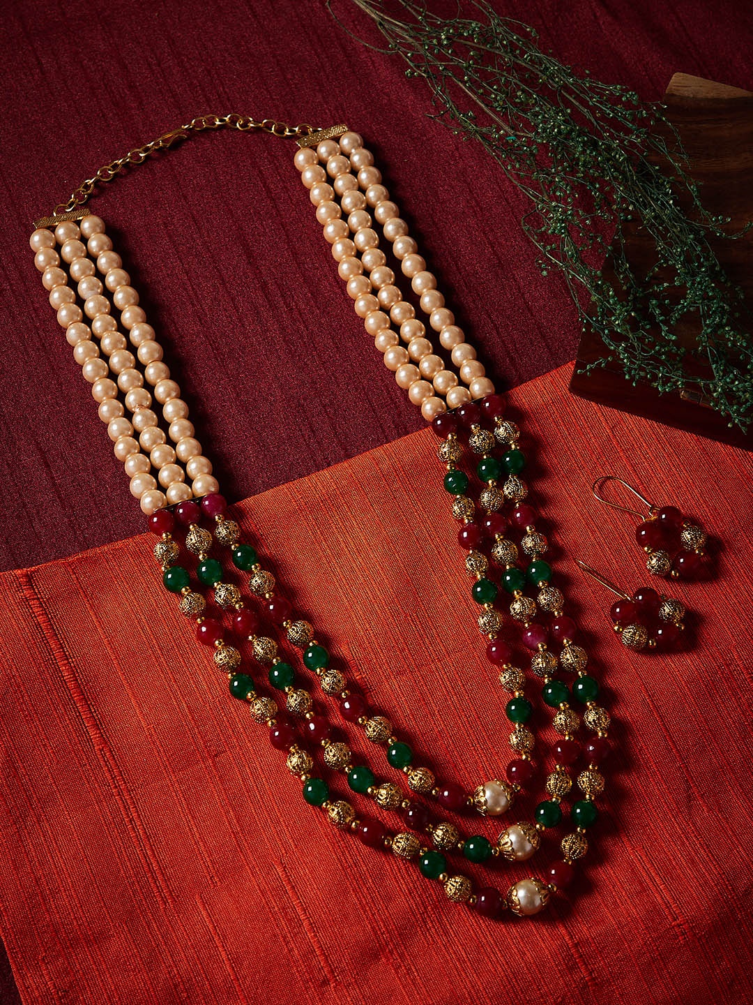 

PANASH Women Multicoloured Handcrafted Jewellery Set, Multi