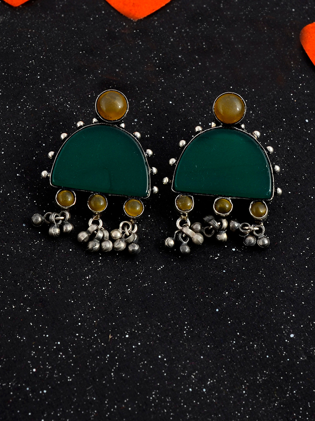 

Silvermerc Designs Silver-Toned Classic Drop Earrings