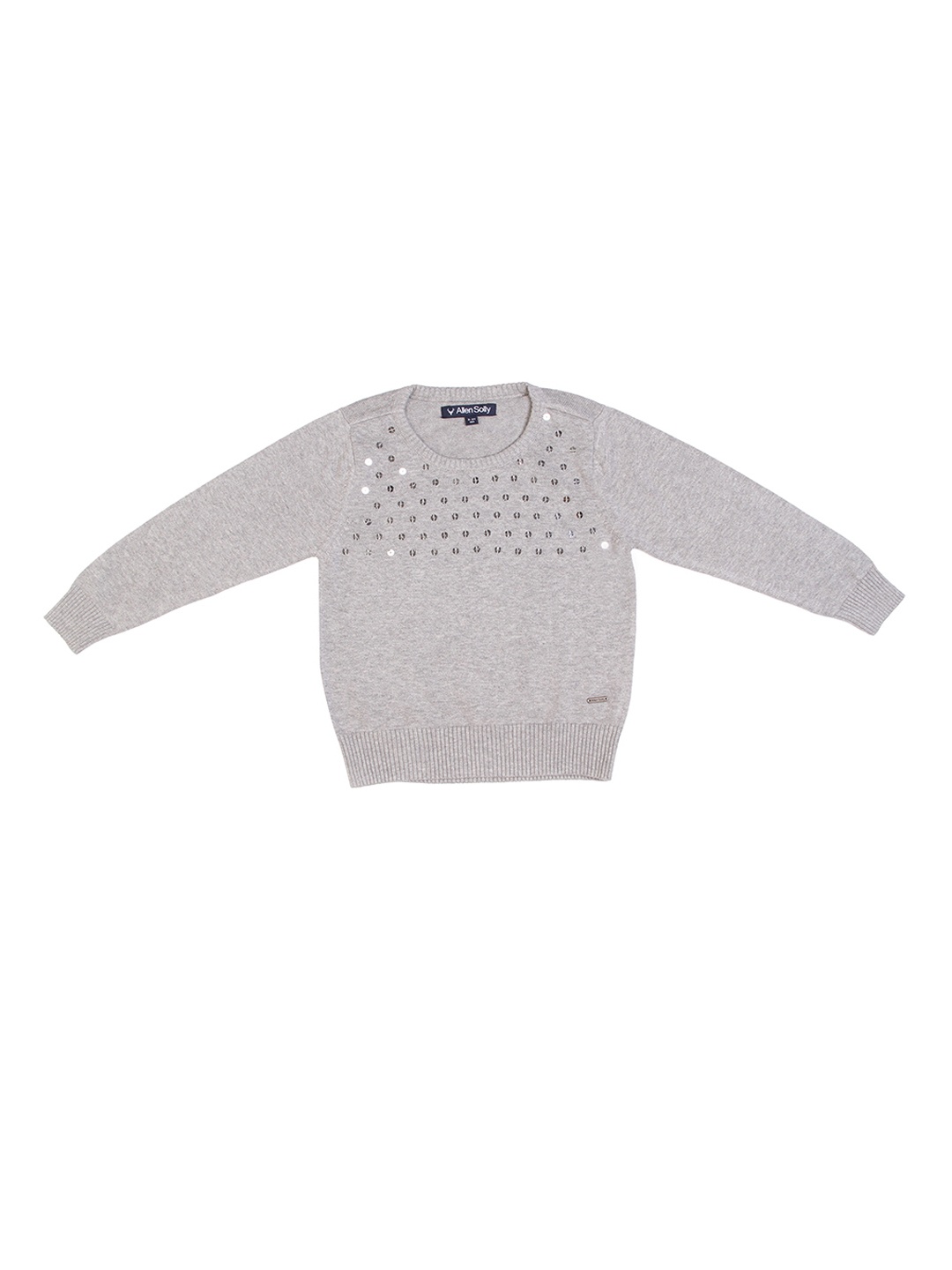 

Allen Solly Junior Girls Grey Solid Sweater