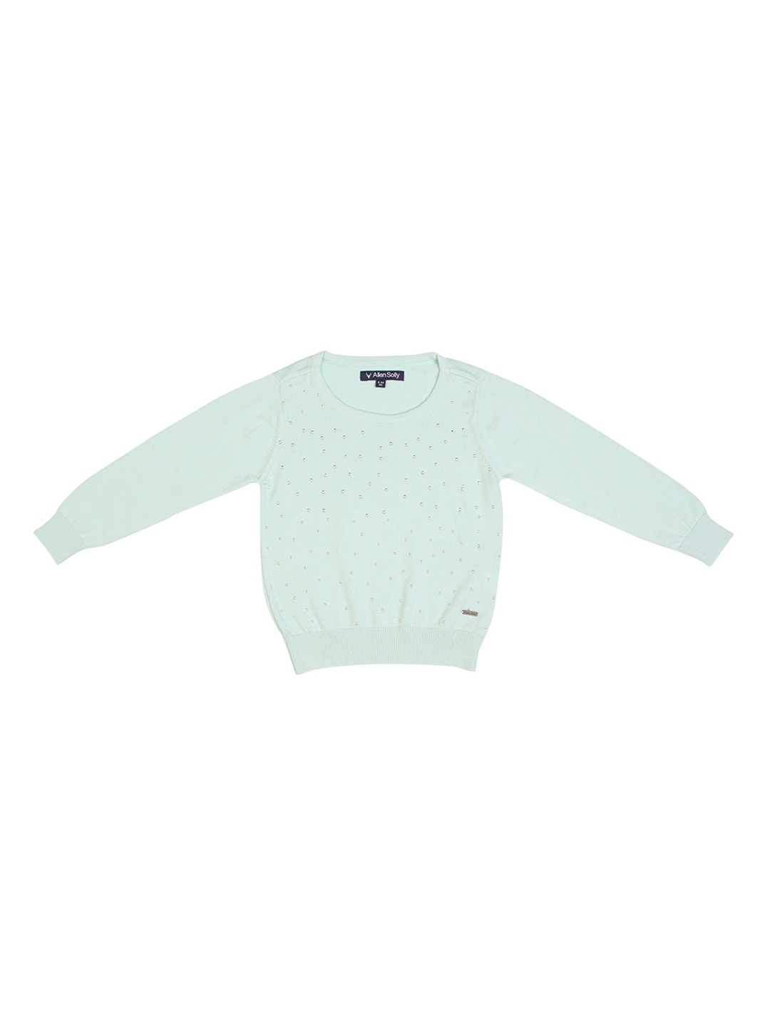 

Allen Solly Junior Girls Green Solid Sweater