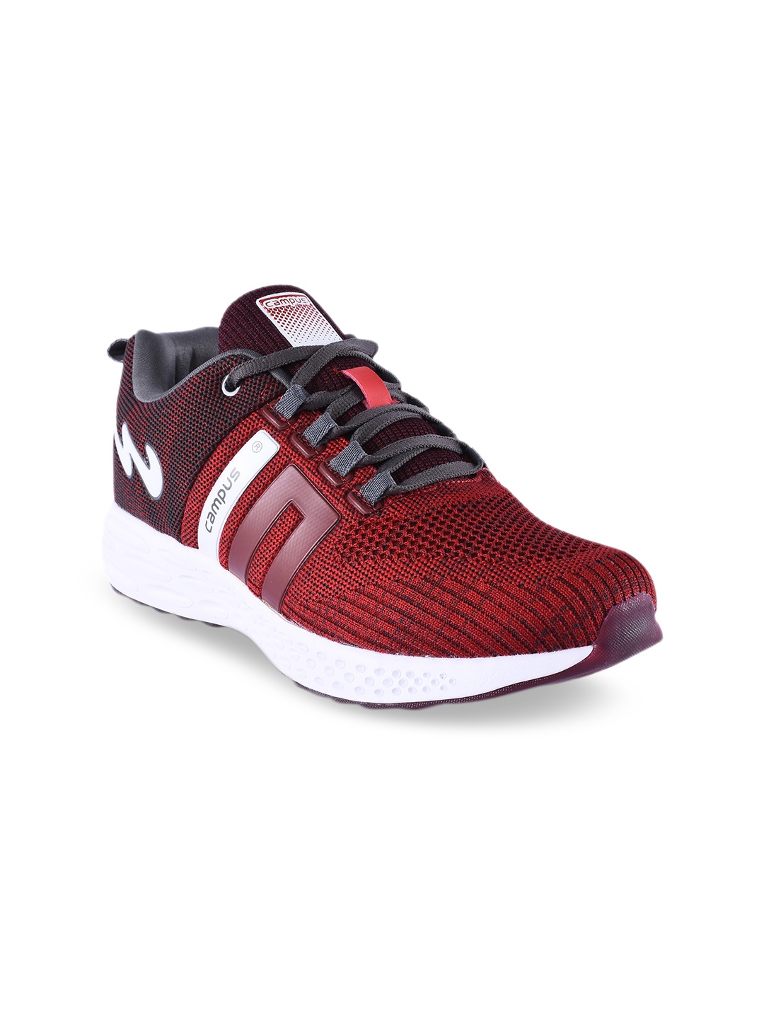 

Campus Men Red & Grey Mesh Running Shoes
