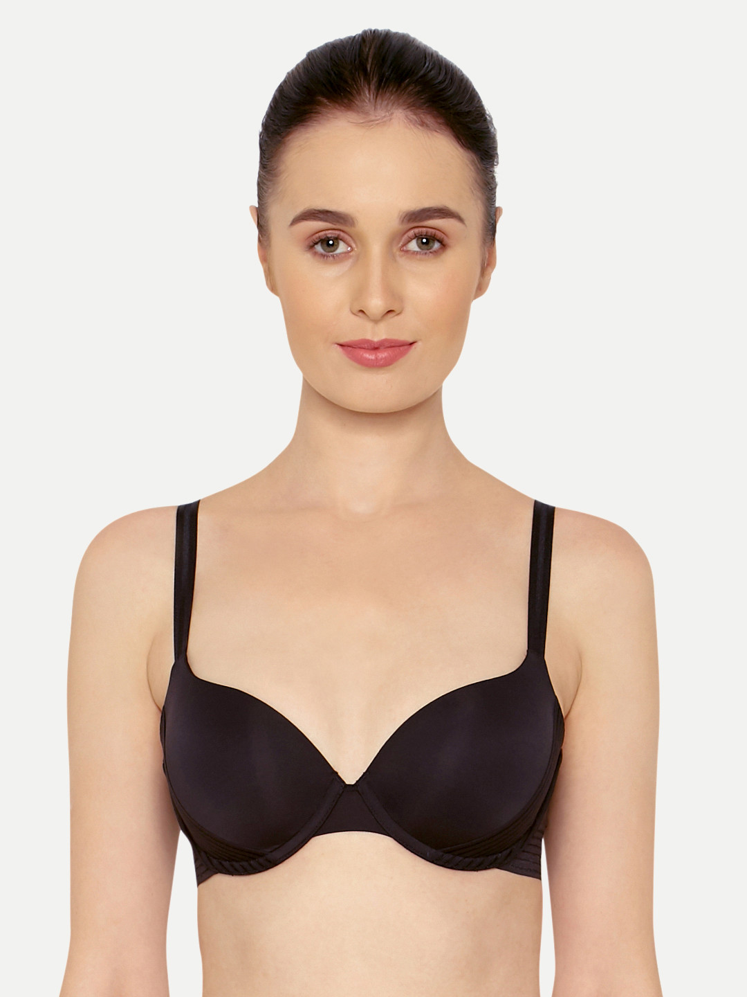 

Triumph T-Shirt Bra 158 Invisible Wired Padded Perfect Support Bra, Black