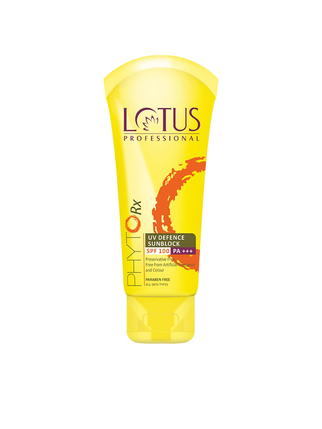 

Lotus Herbals Sustainable Unisex UV Defence PhytoRx Sunblock SPF 100 50 g, Yellow