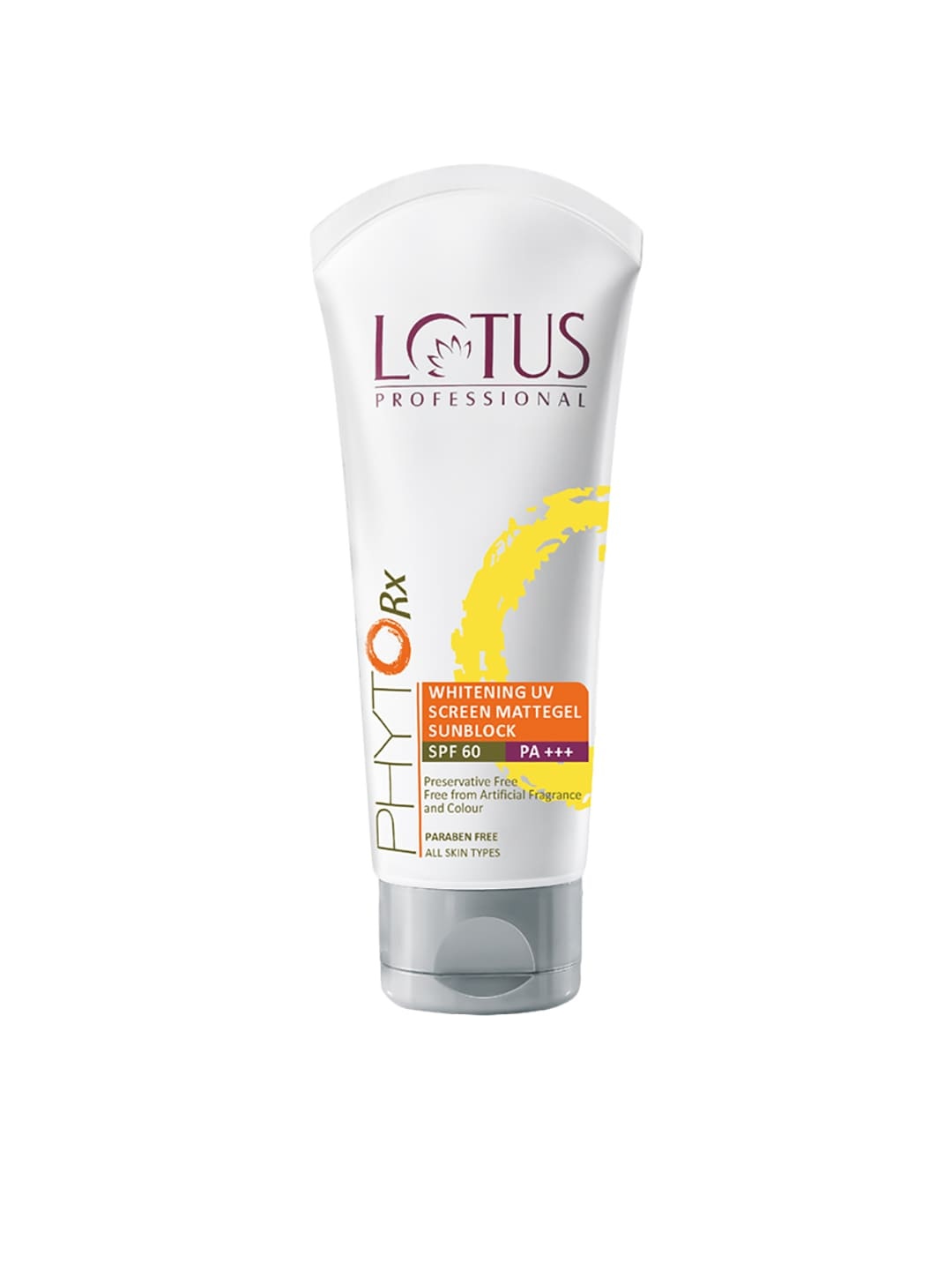 

Lotus Herbals Sustainable Unisex PhytoRx SPF 60 Whitening UV Screen Mattegel Sunblock 75 g, White