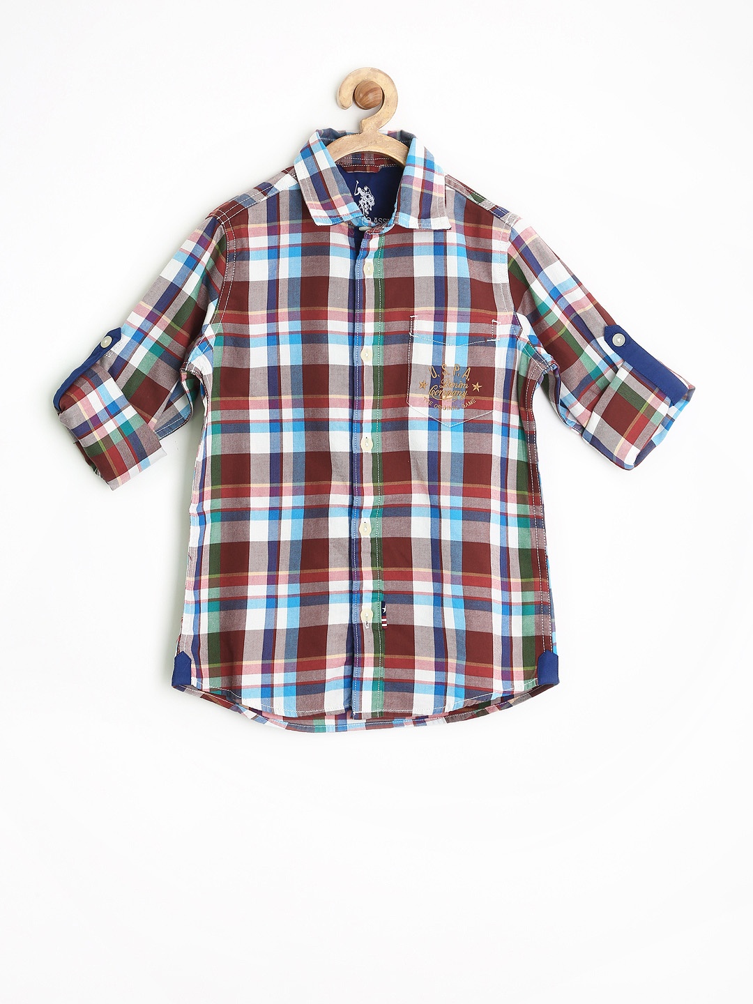 

U.S. Polo Assn. Kids Boys Multicoloured Checked Shirt, Multi
