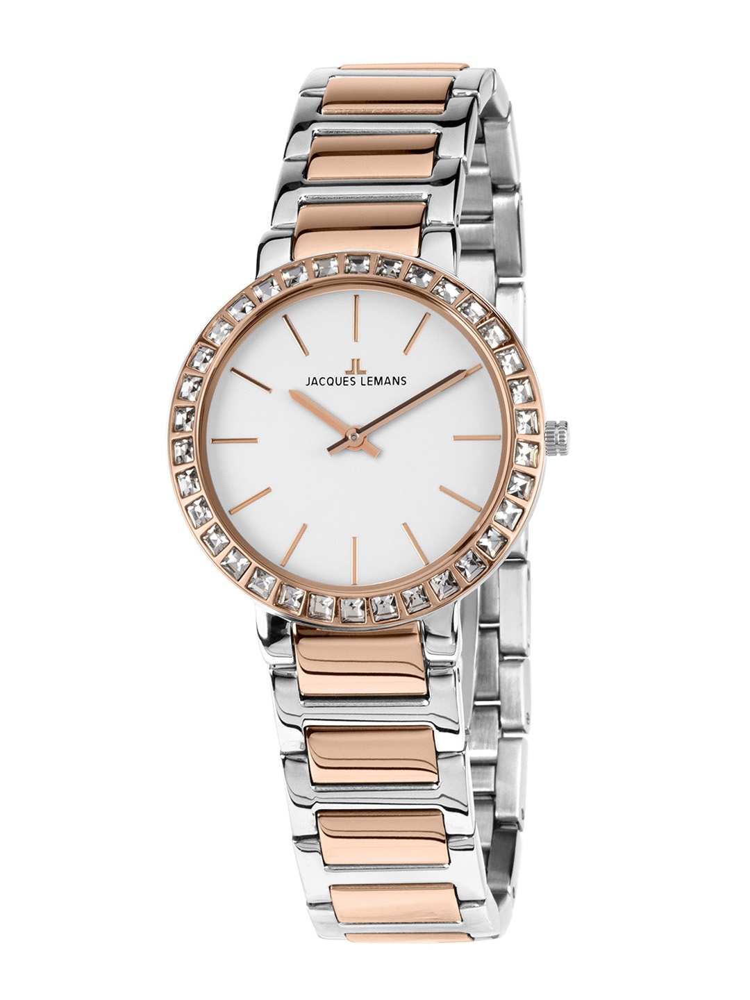 

Jacques Lemans Women White Analogue Watch 1-1843B