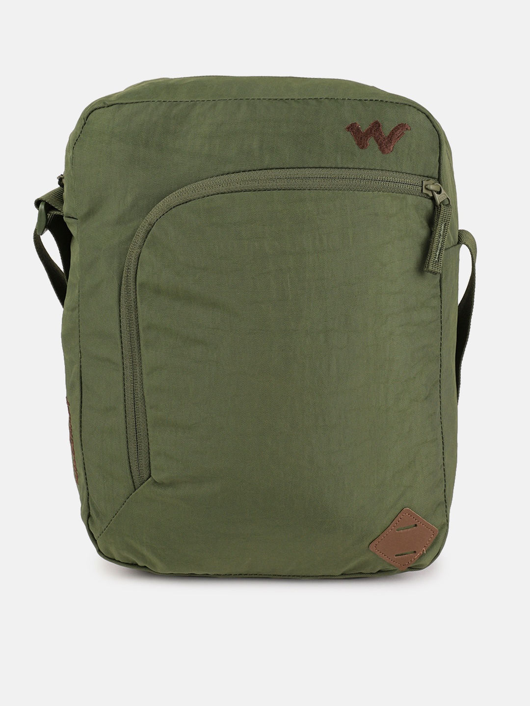

Wildcraft Unisex Green Solid Messenger Bag