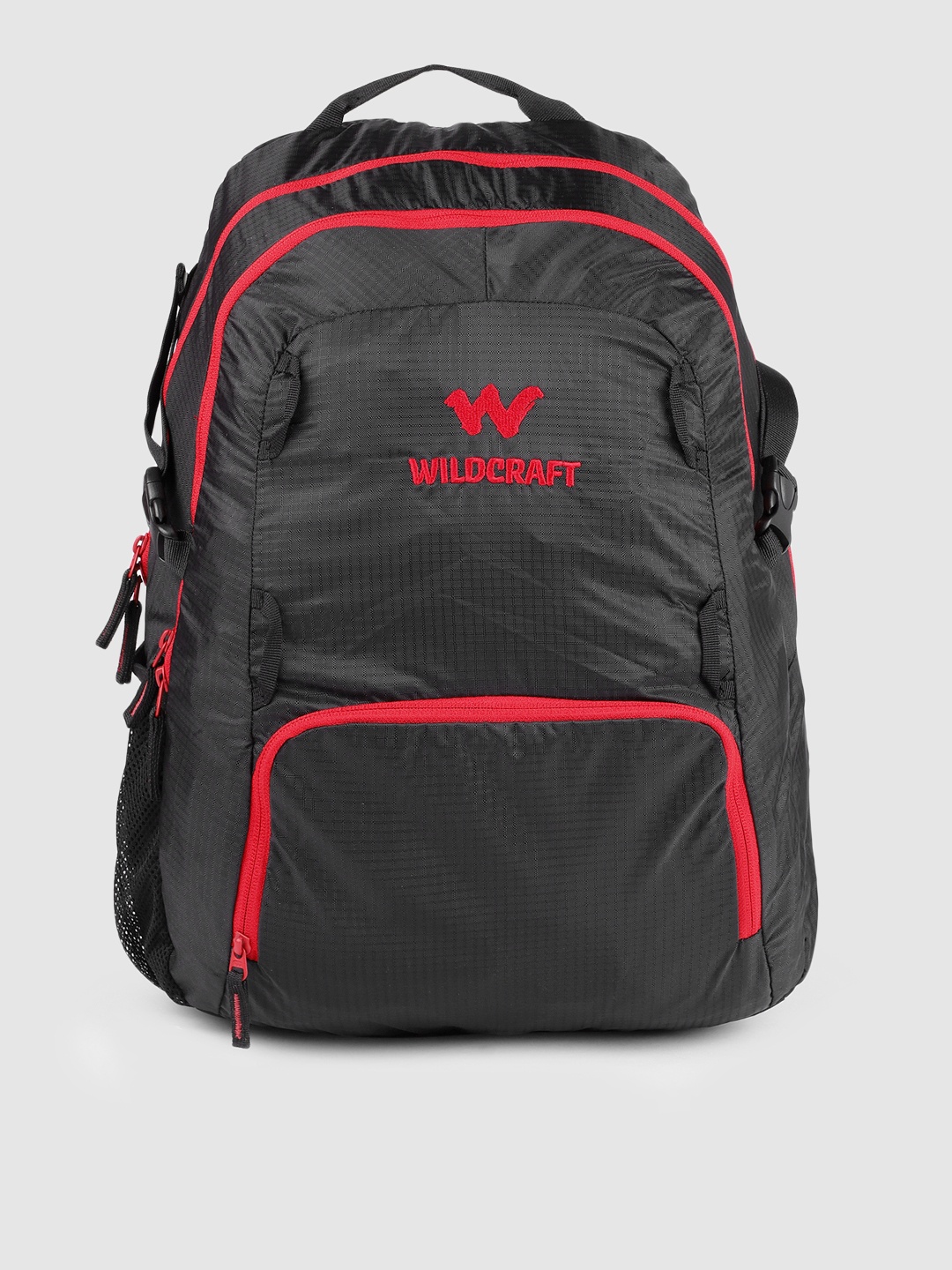 

Wildcraft Unisex Black Brand Logo Backpack