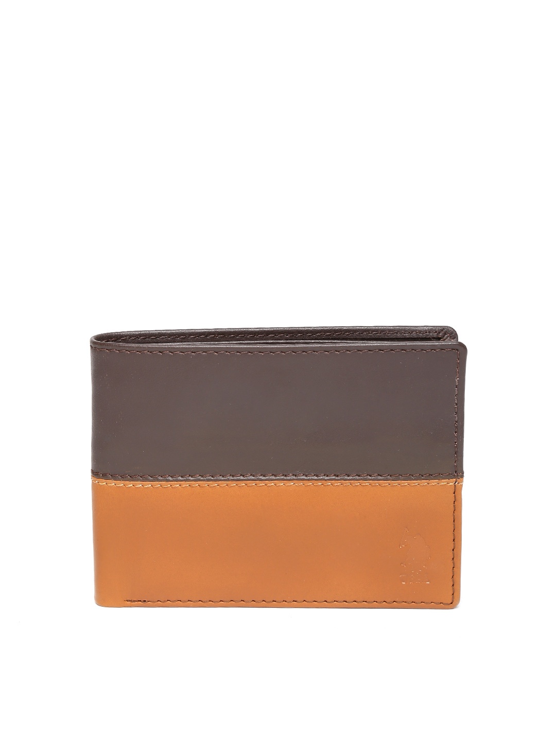 

U.S. Polo Assn. Brown Men Colourblock Leather Wallet