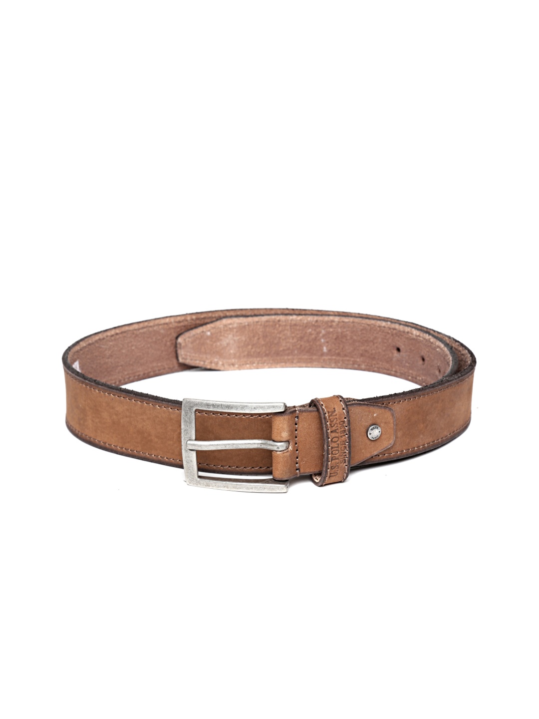 

U.S. Polo Assn. Men Tan Brown Leather Belt