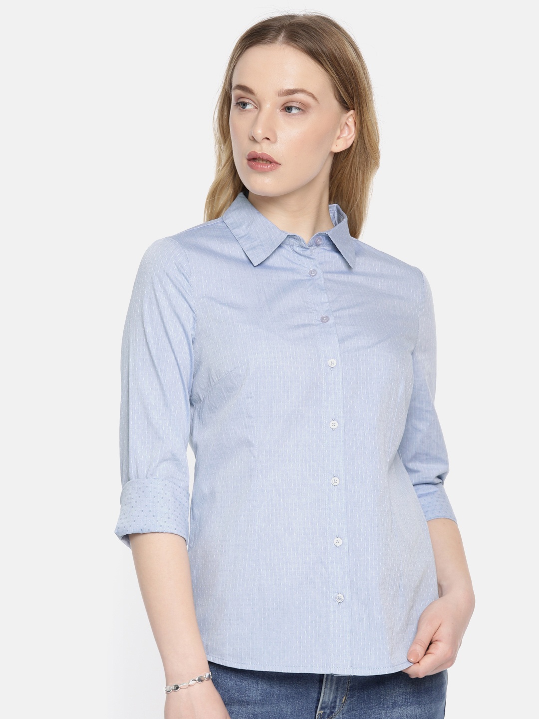 

Vero Moda Women Blue Shirt