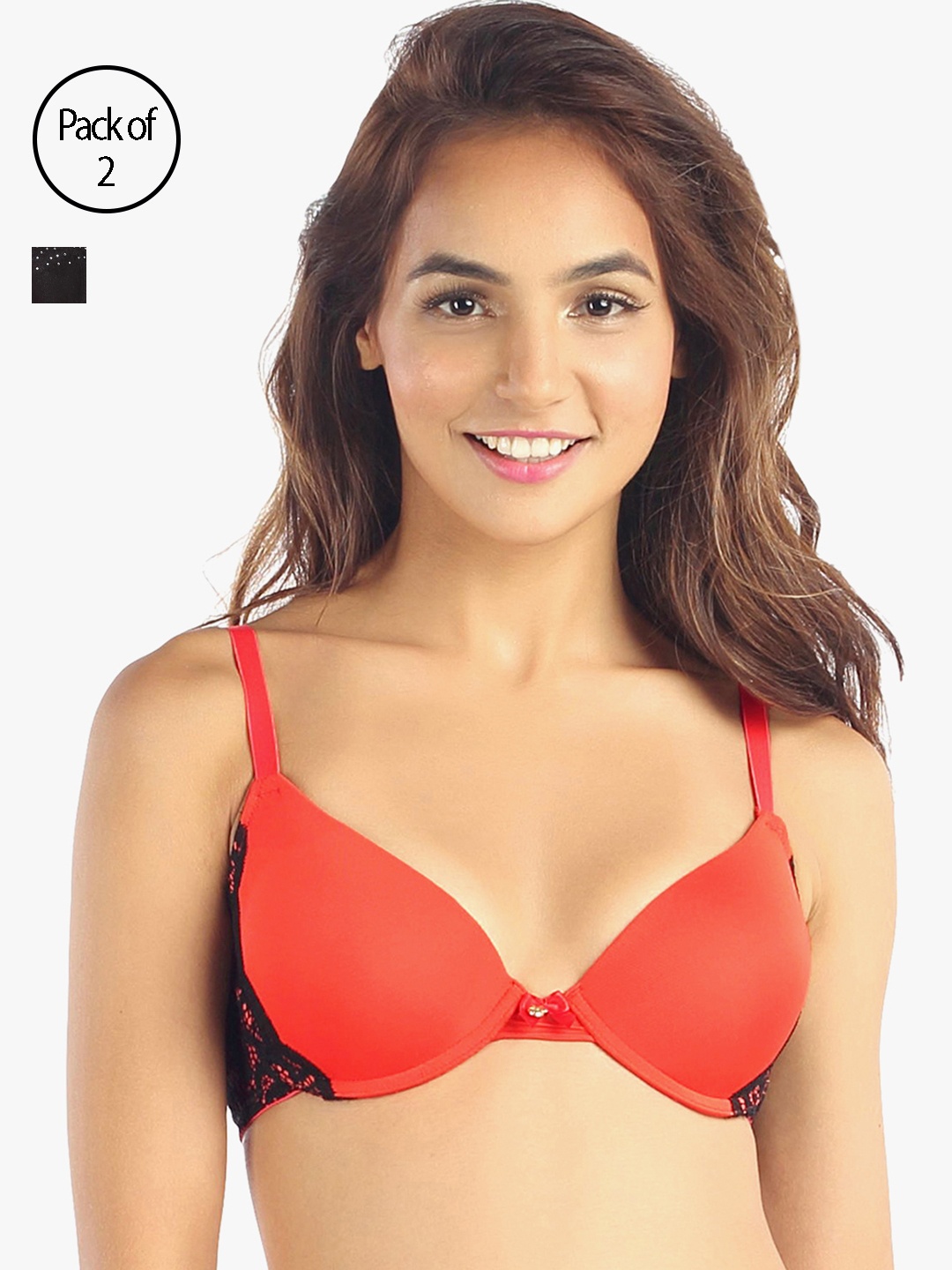

Candyskin Women Pack of Two Bras, Black