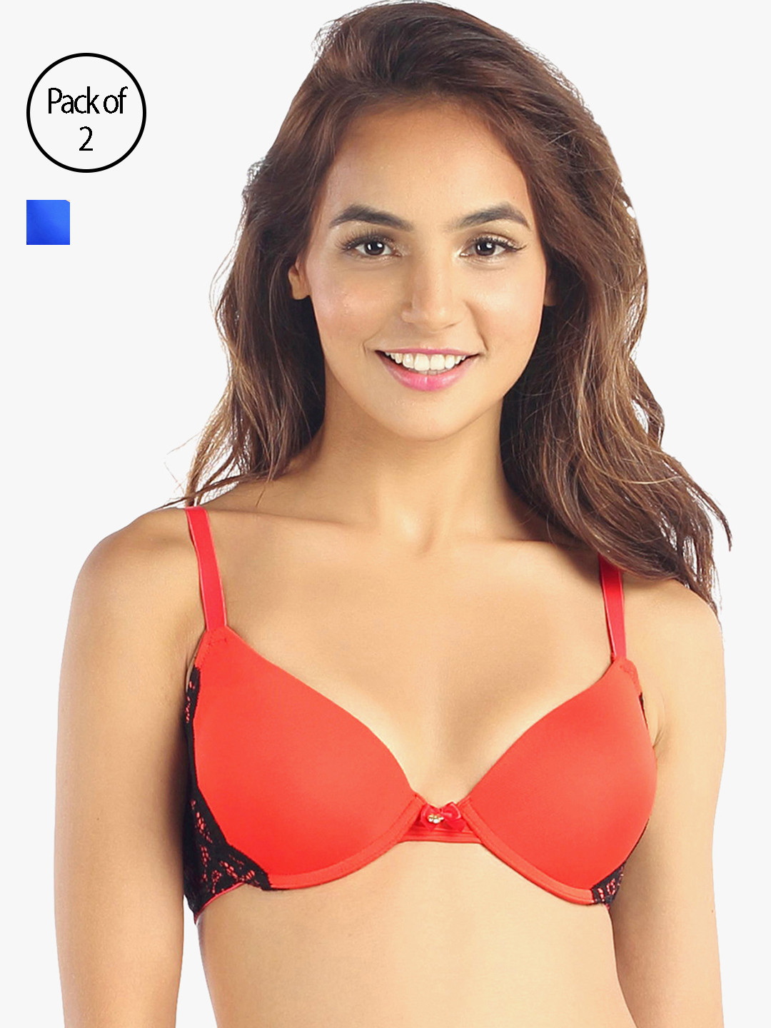 

Candyskin Women Pack of 2 Bras 7176064-1-7177678-1, Orange