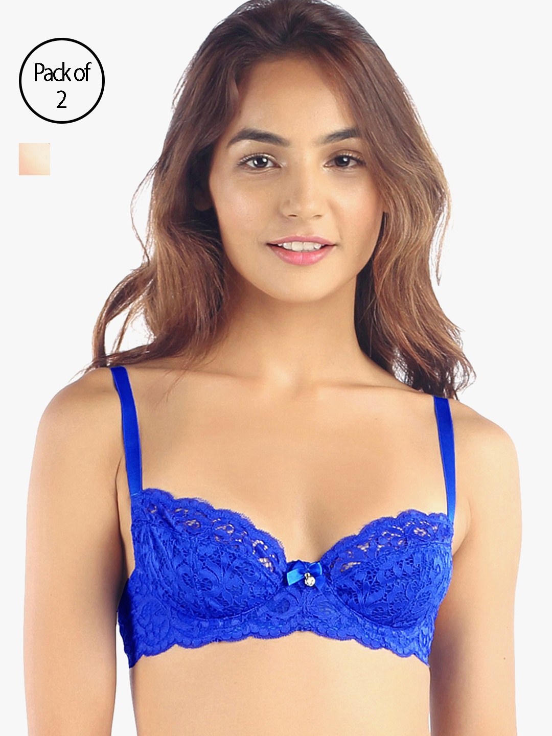 

Candyskin Women Pack of Two Bras 7179673-1-7176170-1, Blue