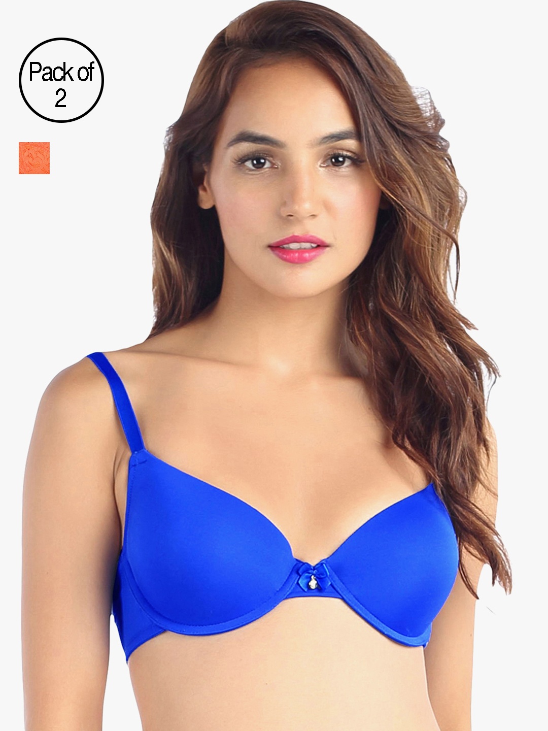 

Candyskin Women Pack of 2 Bras, Orange