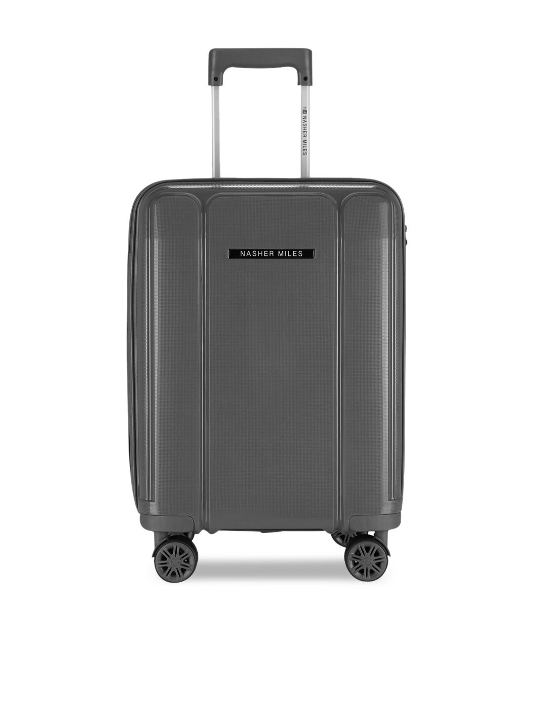 

Nasher Miles Grey Textured Tokyo Hard-Sided Cabin Trolley Bag