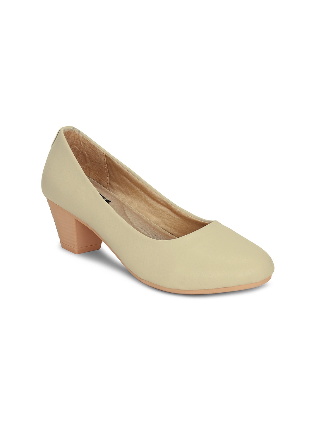 

Get Glamr Women Beige Solid Pumps