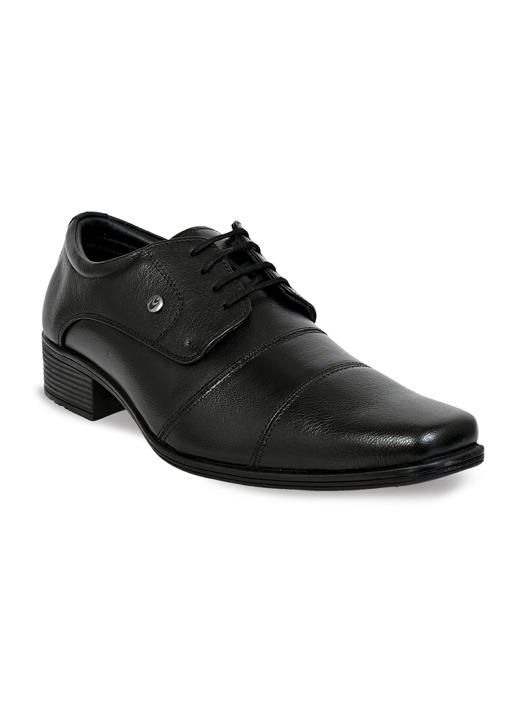

Allen Cooper Men Black Leather Formal Derbys