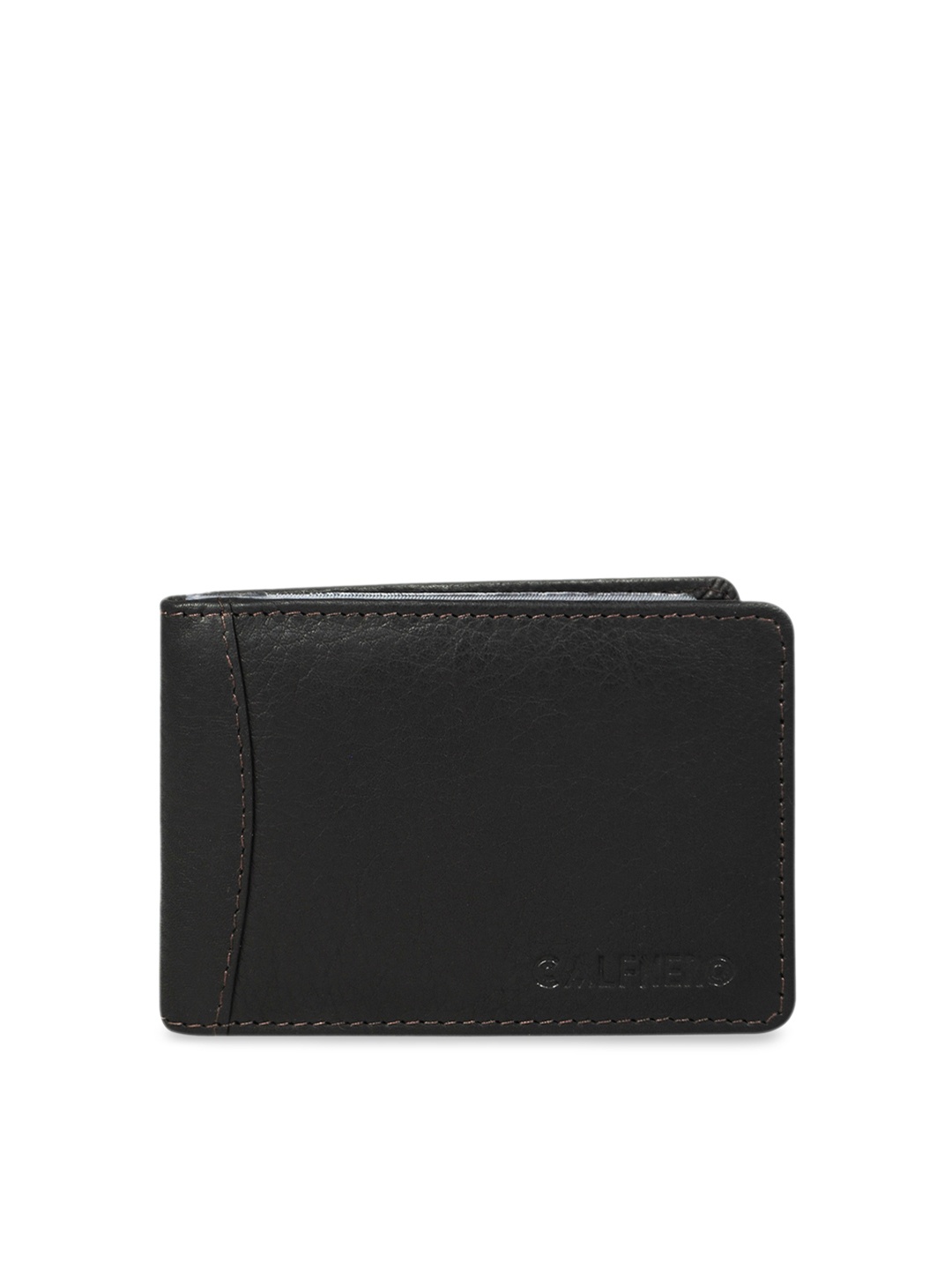 

CALFNERO Unisex Brown Solid Leather Card Holder