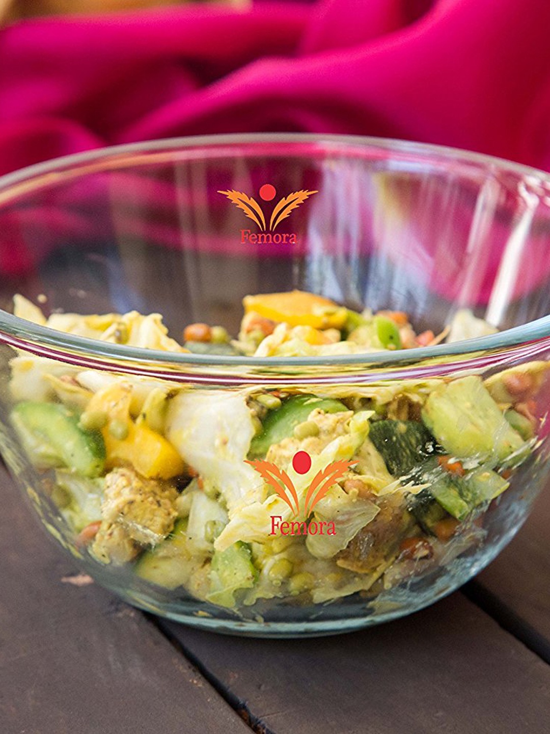 

Femora Transparent Borosilicate Glass Mixing Bowl