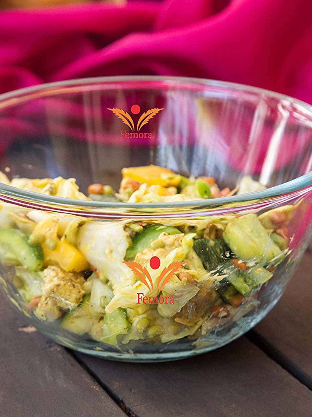 

Femora Transparent Borosilicate Glass Mixing Bowl