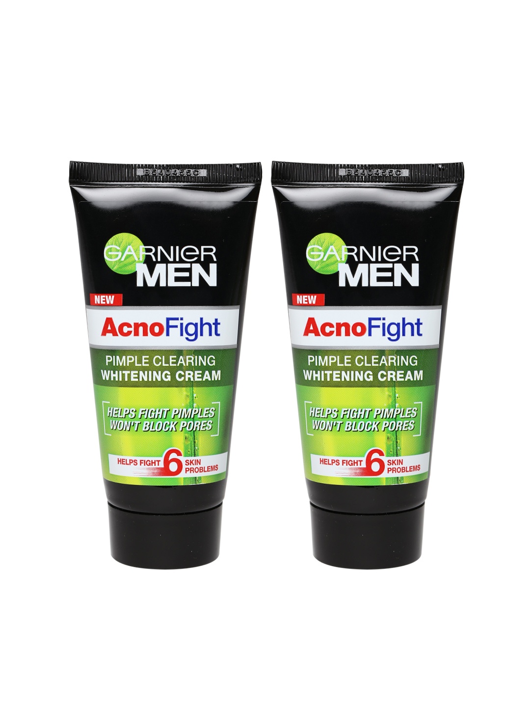 

Garnier Set of 2 Men Acno Fight Pimple Clearing Whitening Creams, Black