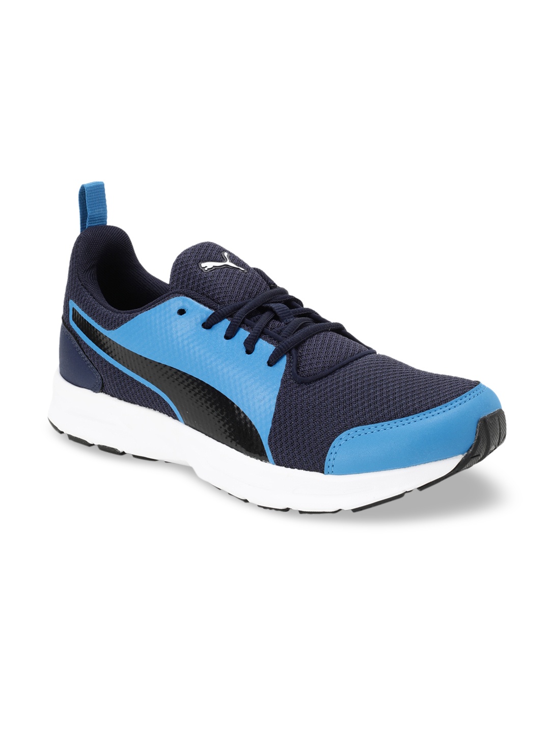

Puma Men Navy Blue Mesh Mid-Top Running Shoes