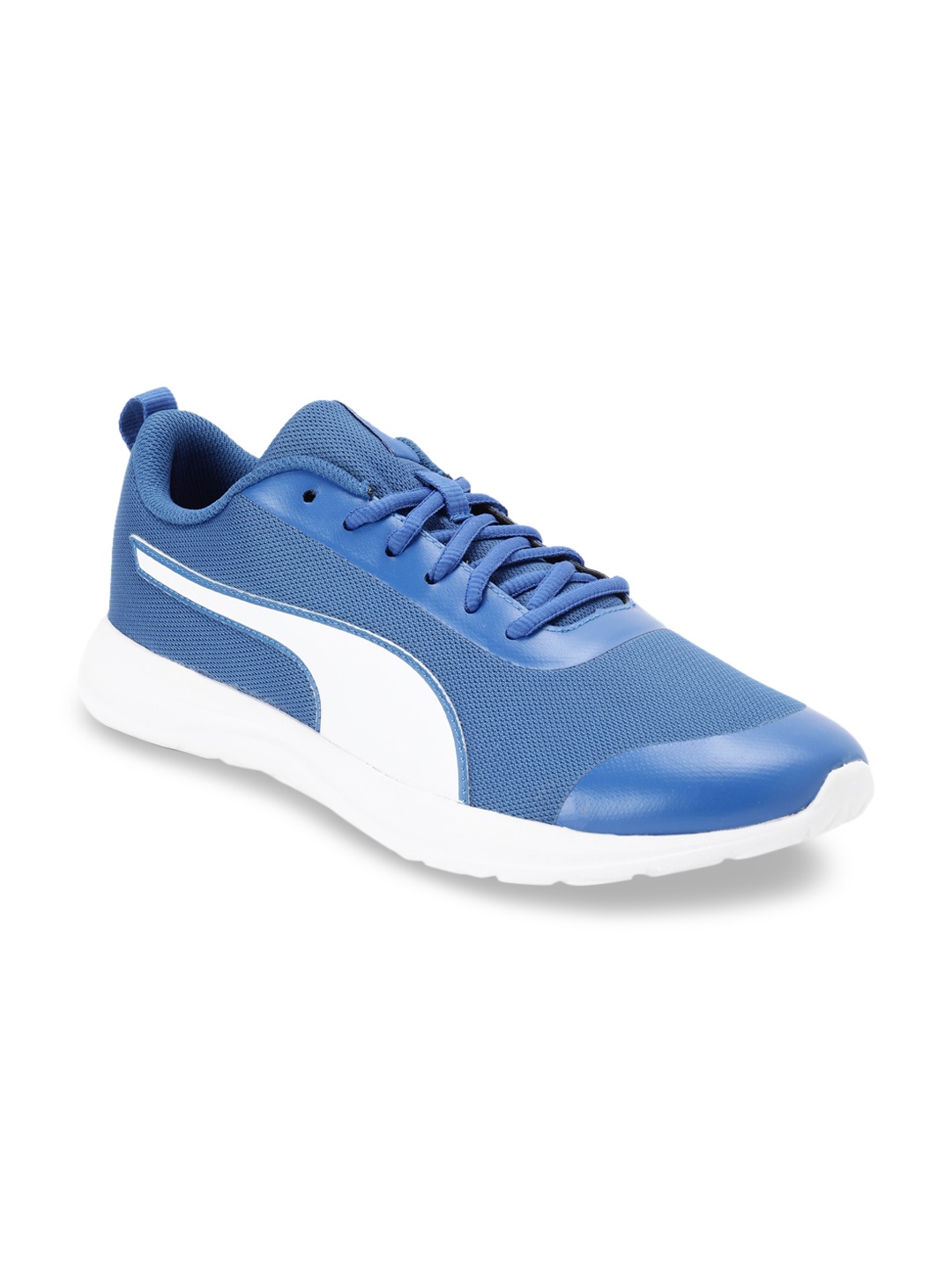 

Puma Men Blue Mesh Mid-Top Running Shoes