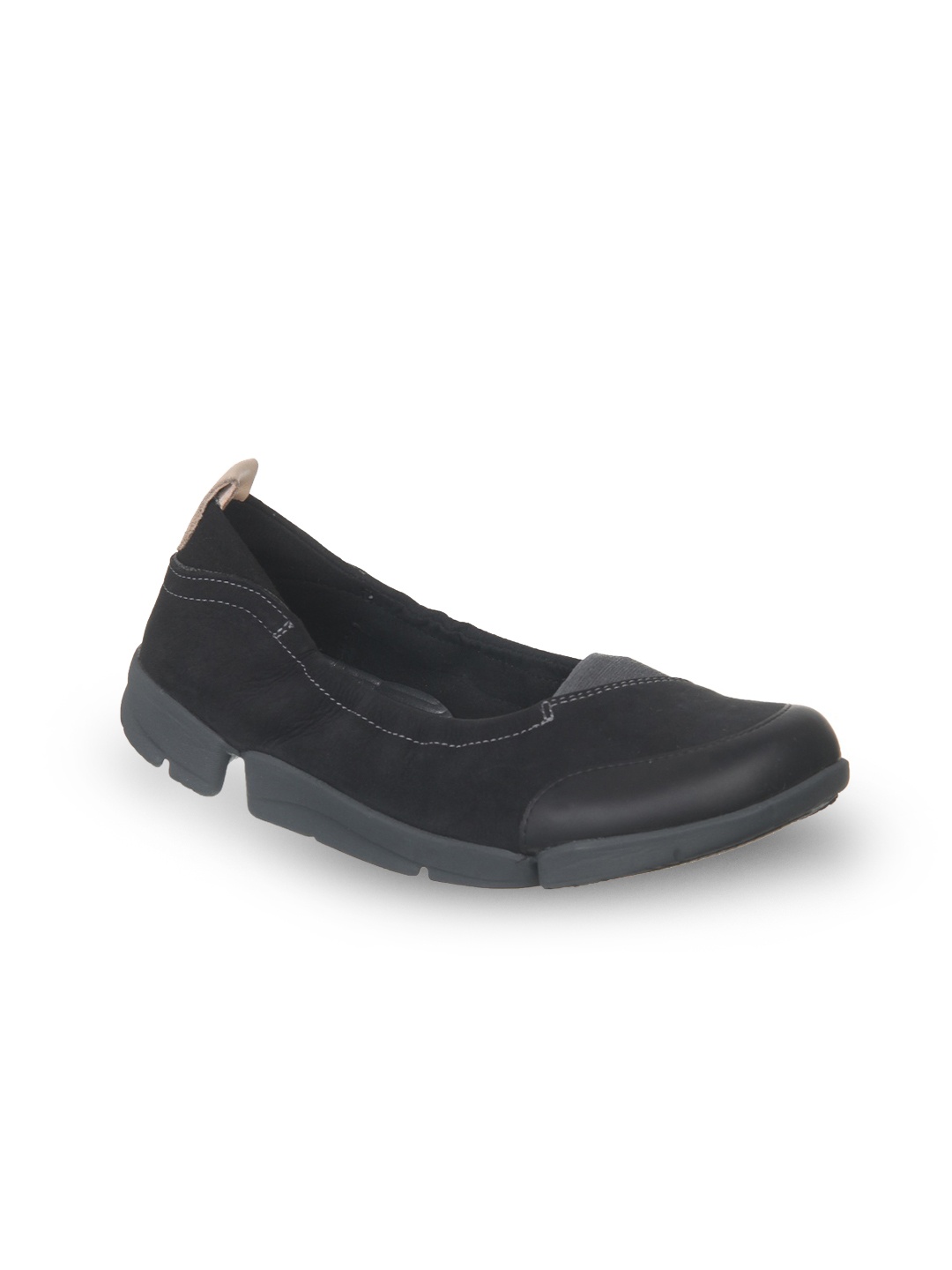 

Clarks Women Grey Slip-On Leather Sneakers