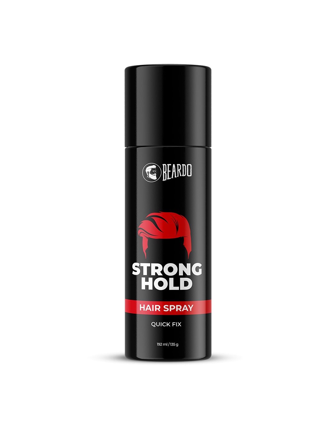 

BEARDO Strong Hold Hair Spray for All Day Strong Hold & Bold Look - 135g/192ml, Black