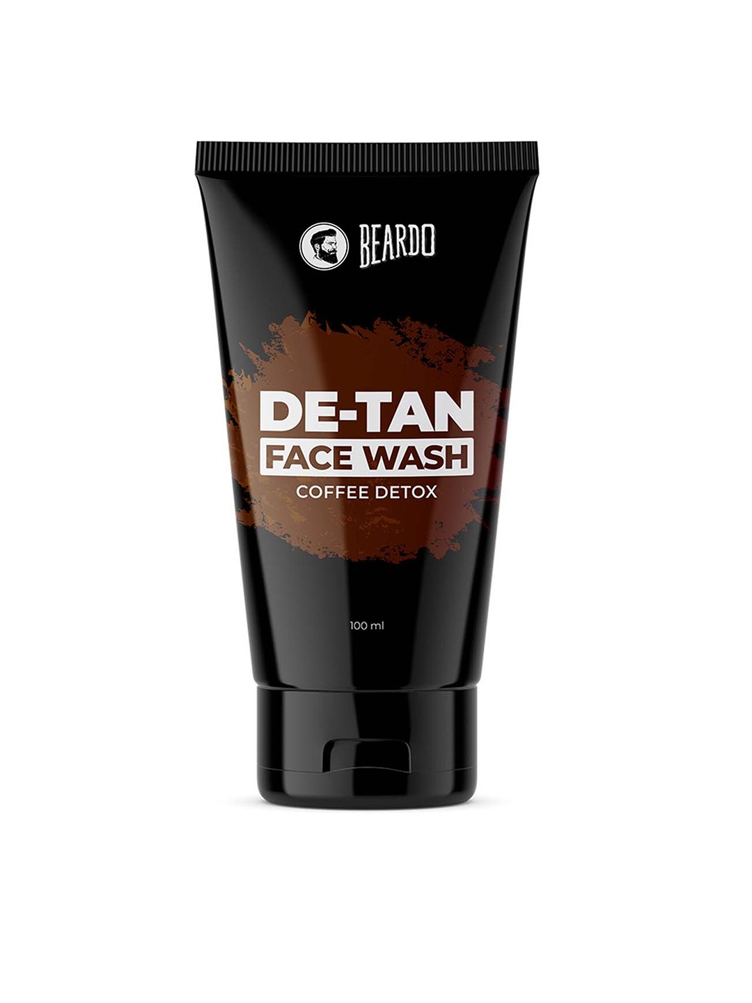 

BEARDO Men Coffee Detox De-Tan Face Wash With Aloe Vera & Vitamin E - 100 ml, Black