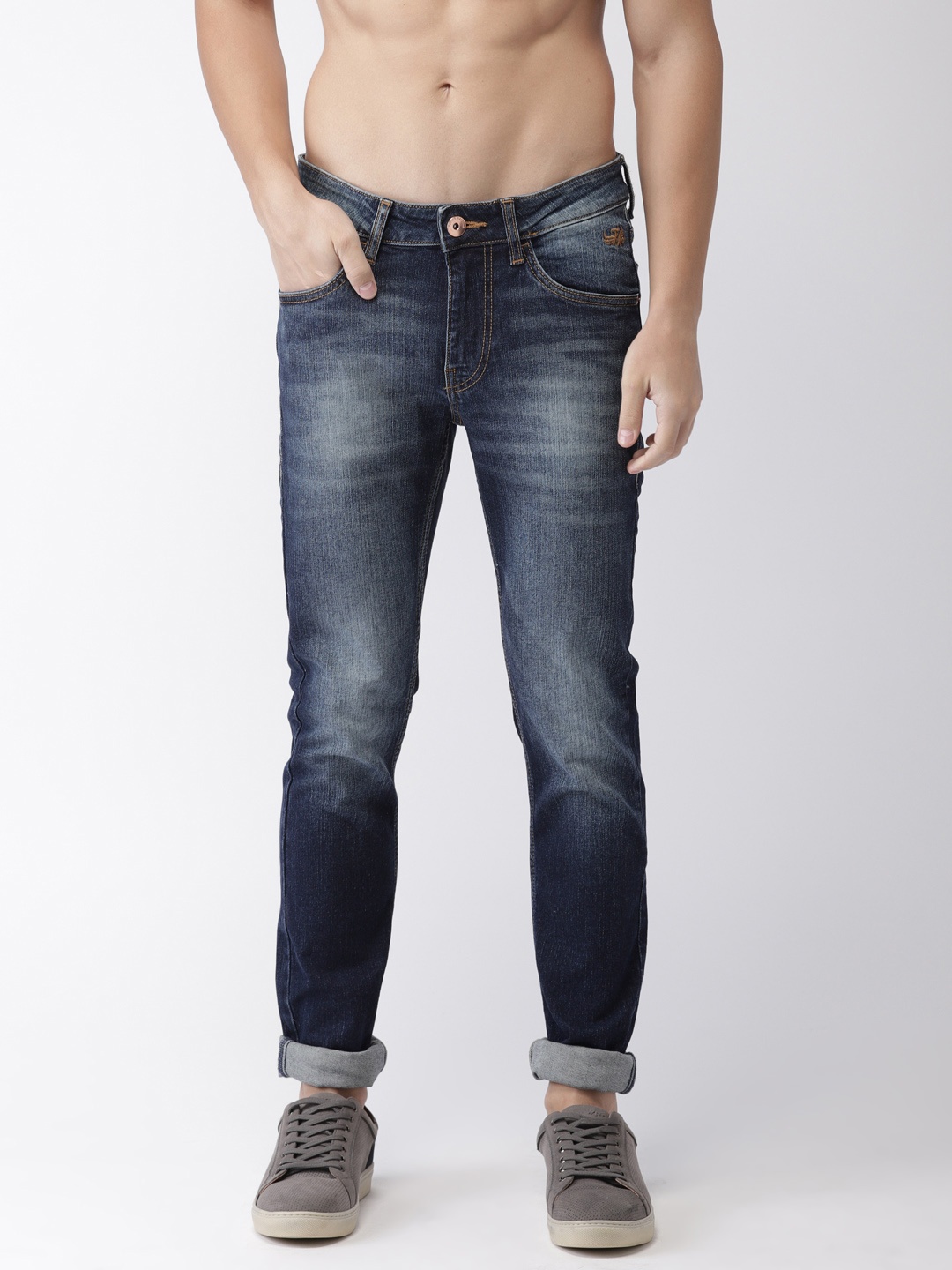 

Flying Machine Men Blue Jackson Skinny Fit Low-Rise Clean Look Stretchable Jeans