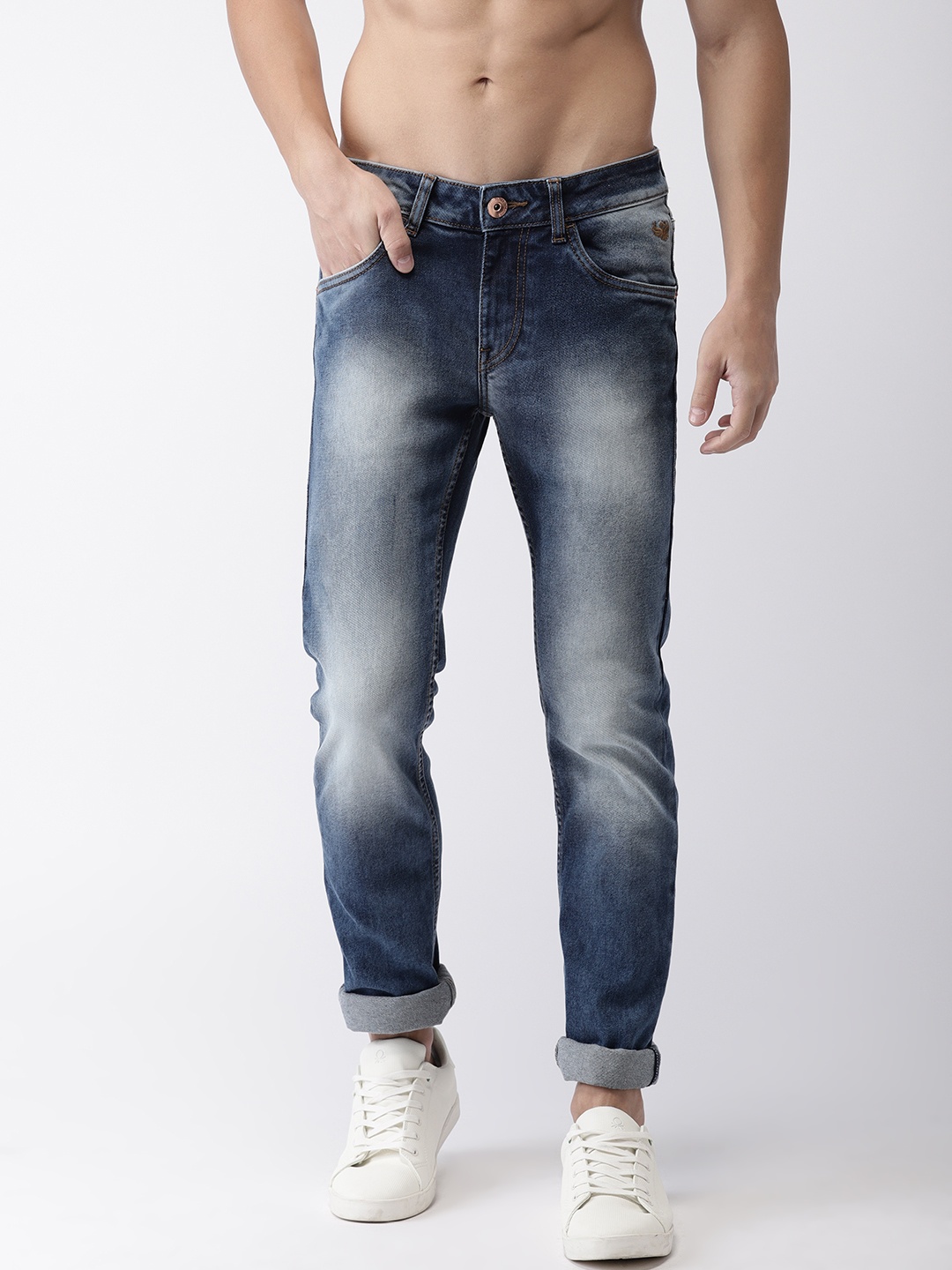 

Flying Machine Men Blue Jackson Skinny Fit Low-Rise Clean Look Stretchable Jeans