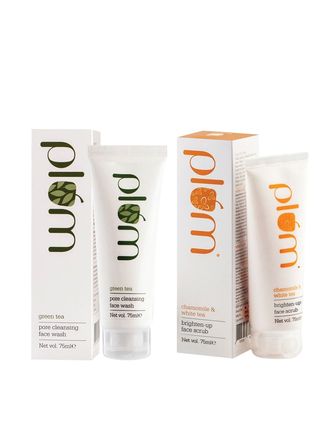 

Plum Unisex Set of 2 Face Scrub, Cream