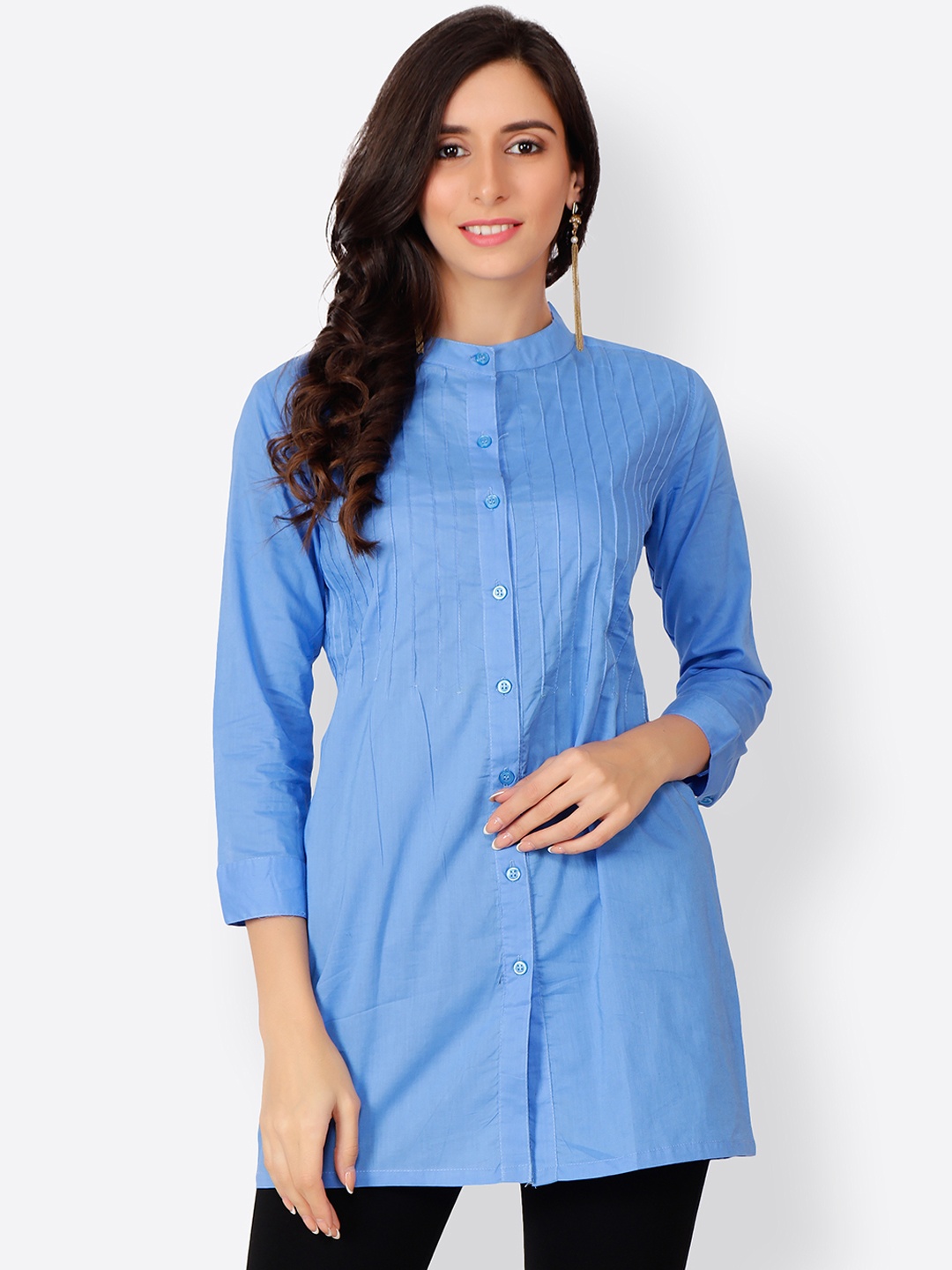 

Cation Blue Solid Tunic