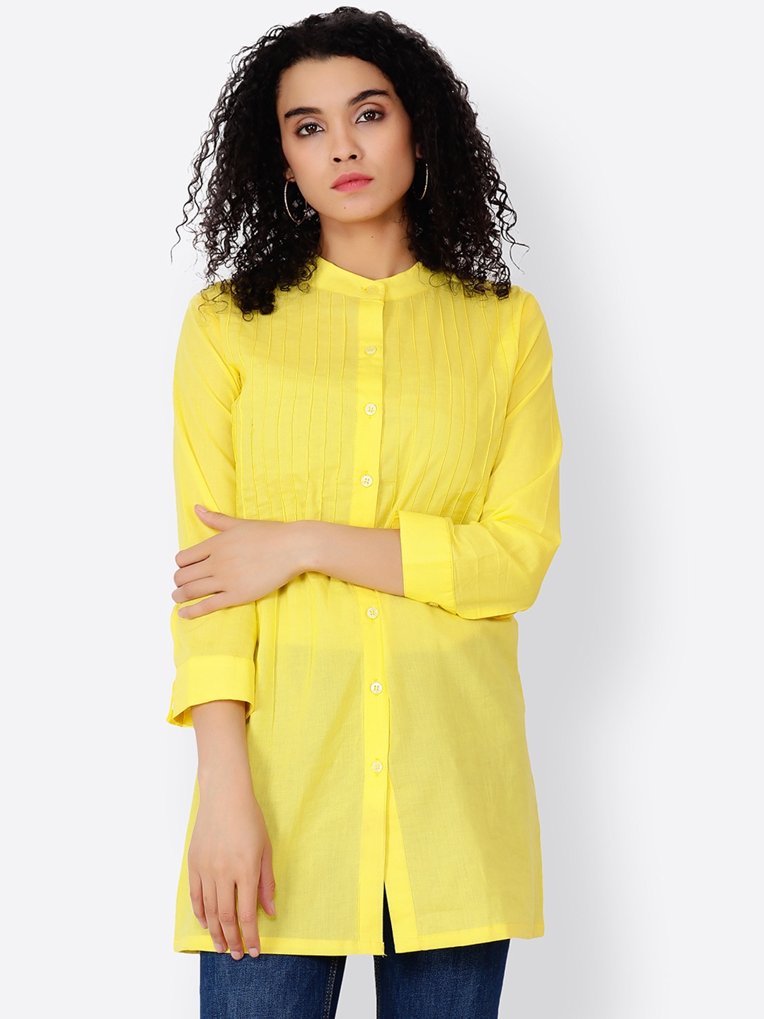

Cation Yellow Solid Tunic