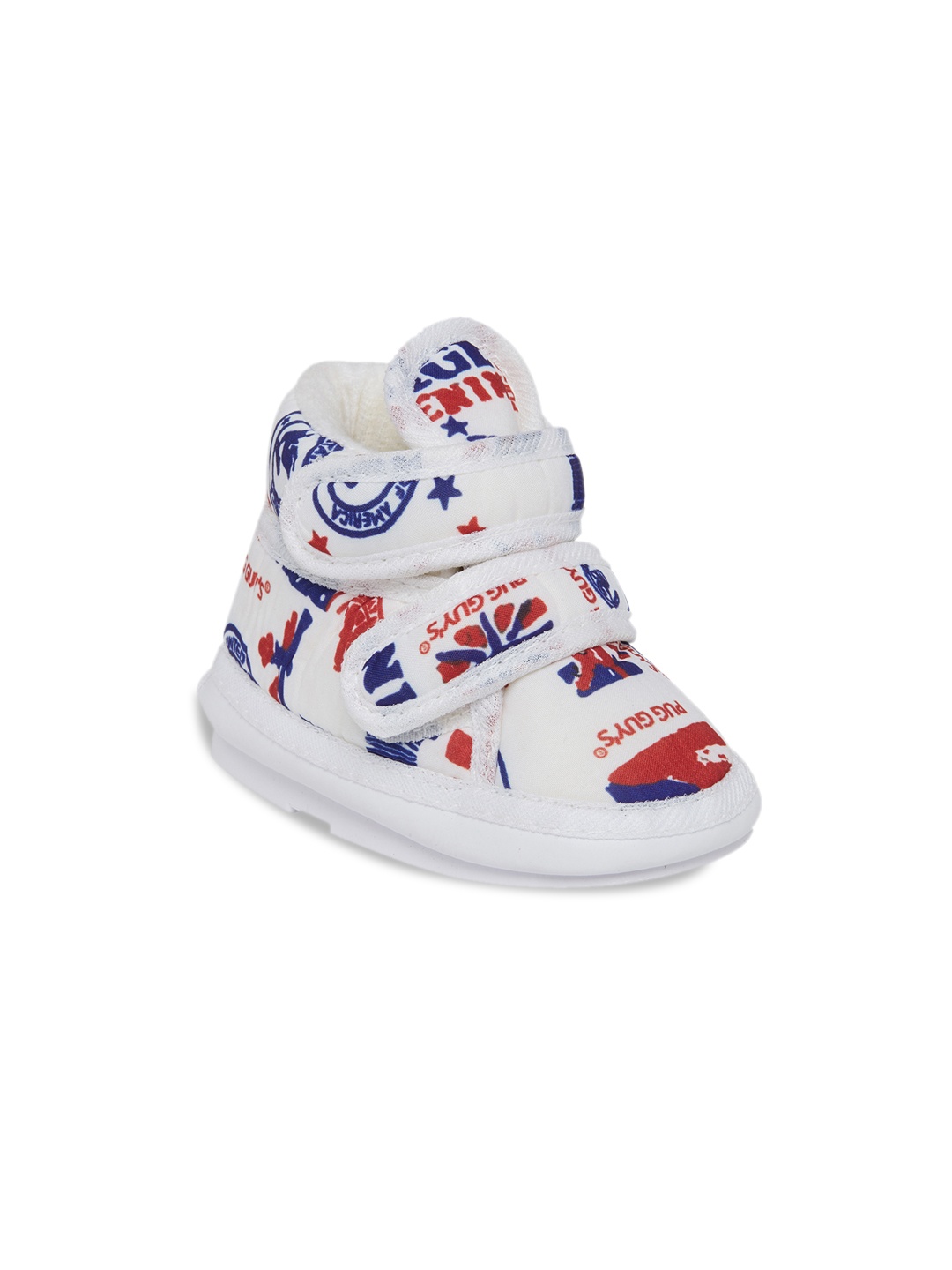 

CHiU Kids White Printed Boots